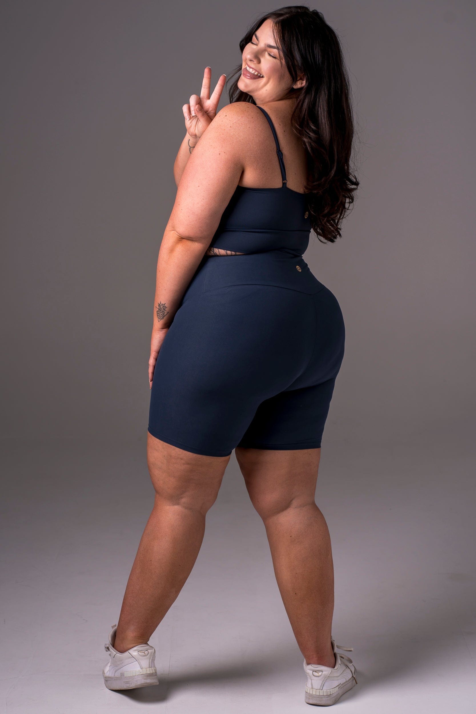 Midnight Dynamic High Waisted Booty Shorts
