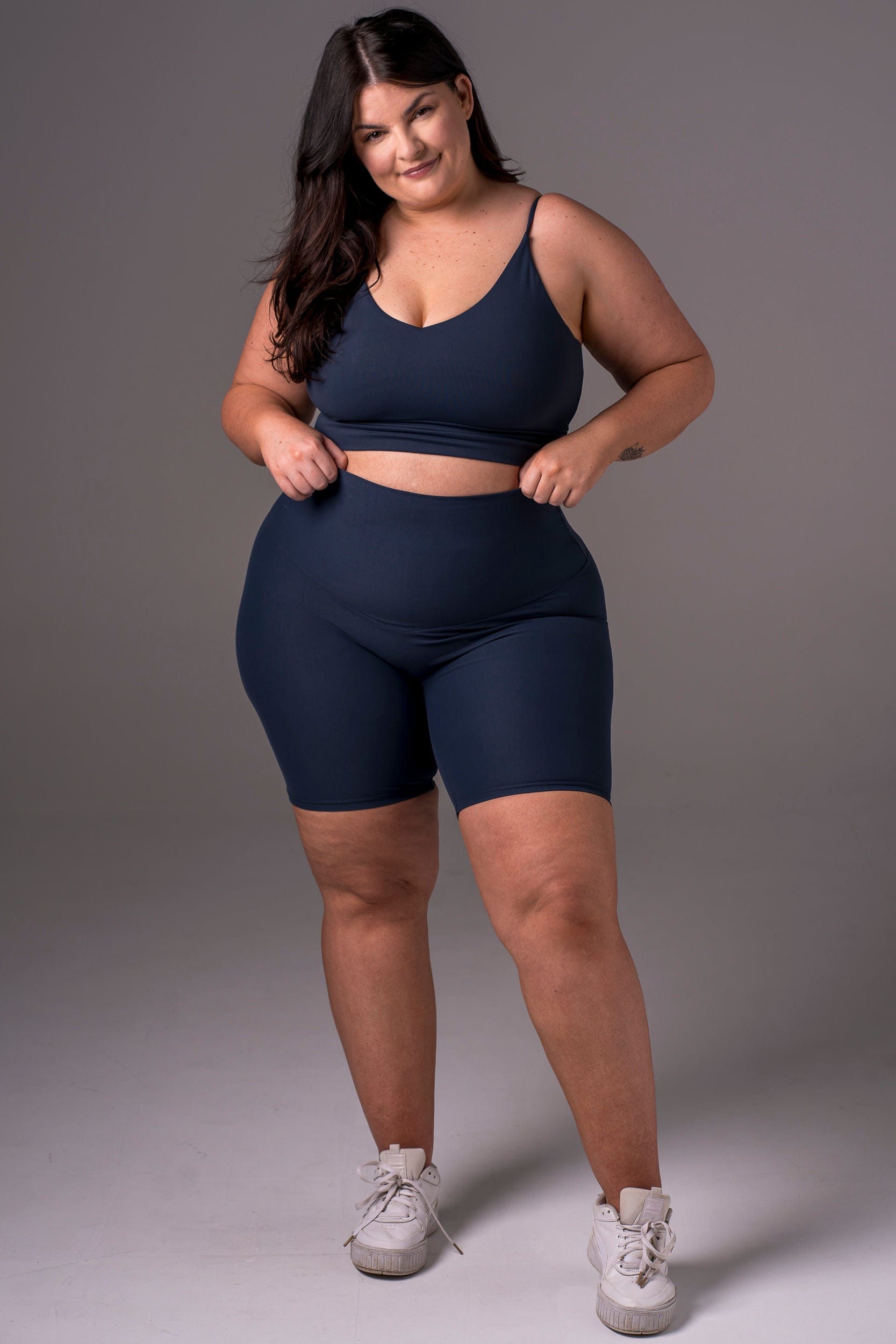 Midnight Dynamic High Waisted Booty Shorts