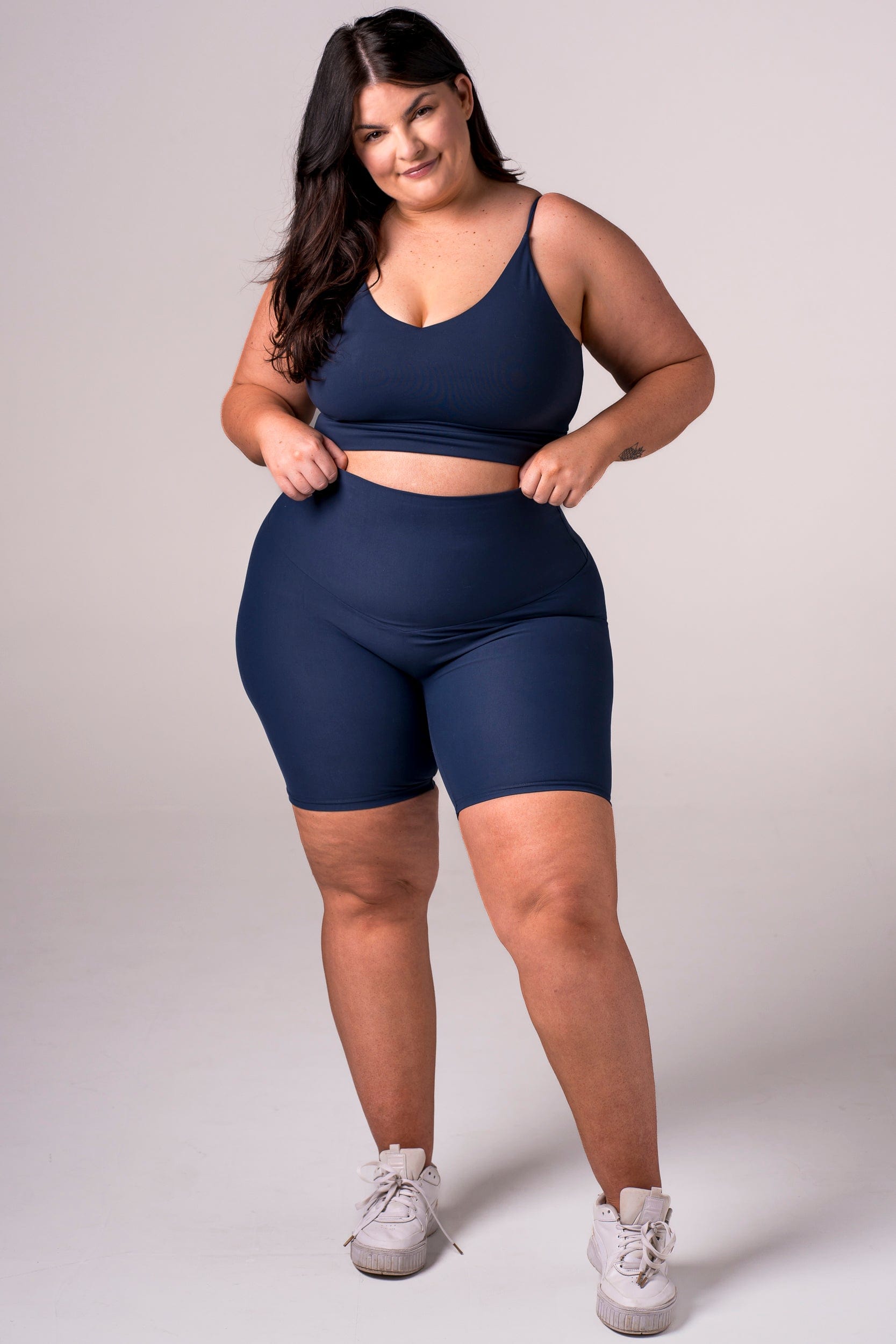 Midnight Dynamic High Waisted Booty Shorts