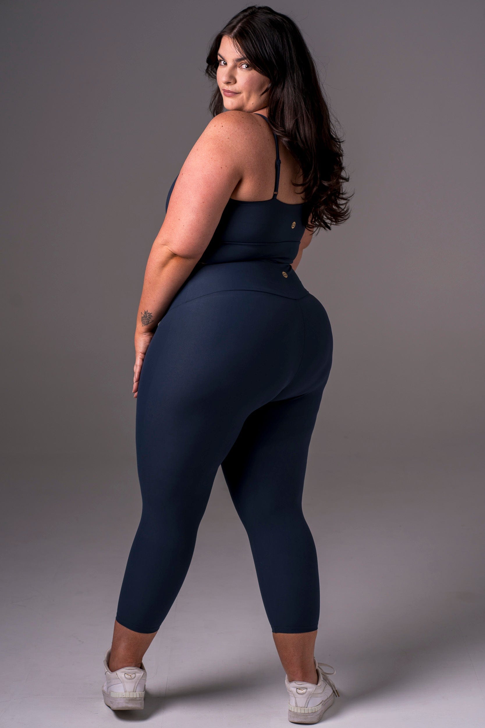 Midnight Dynamic High Waisted Capri Leggings