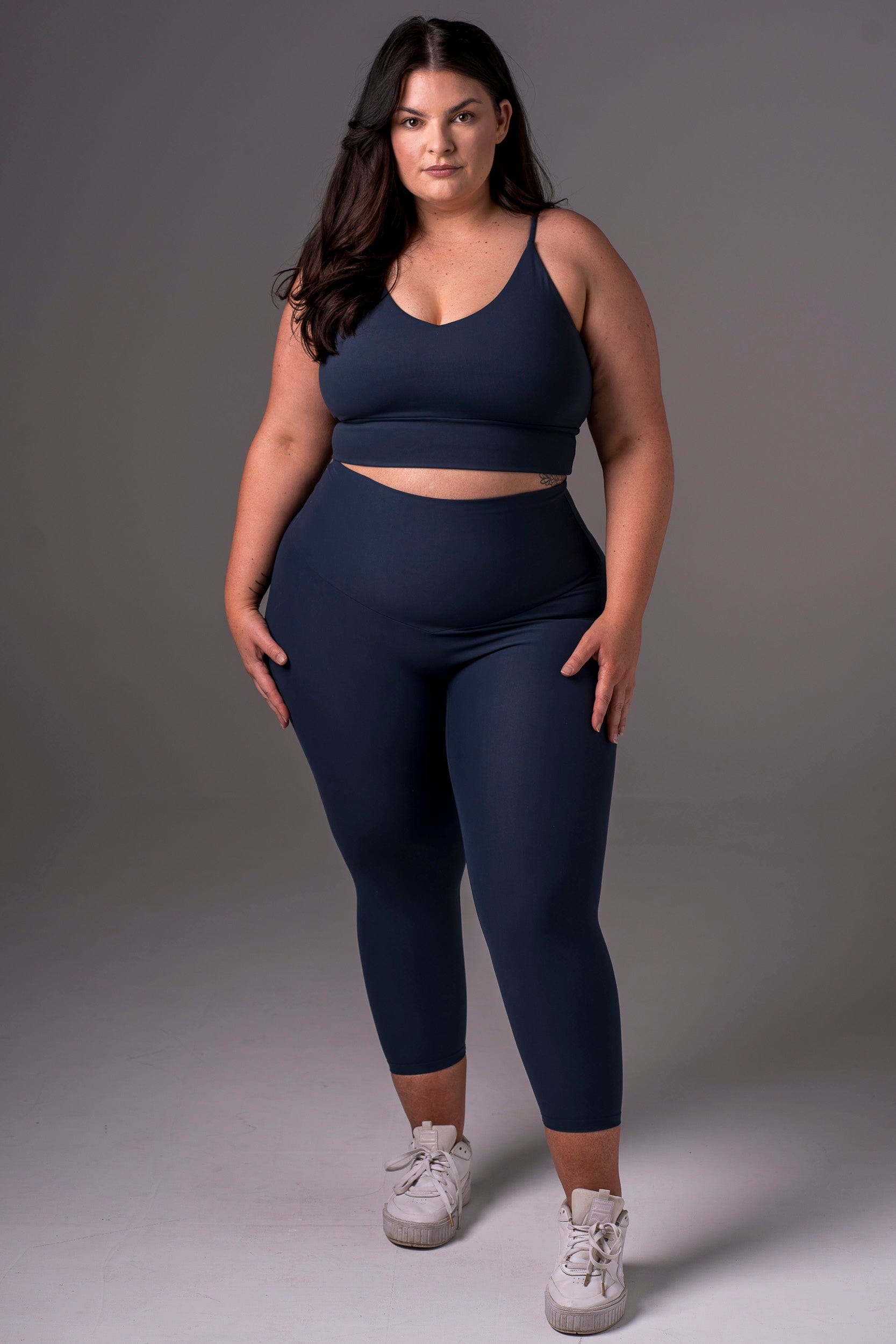 Midnight Dynamic High Waisted Capri Leggings