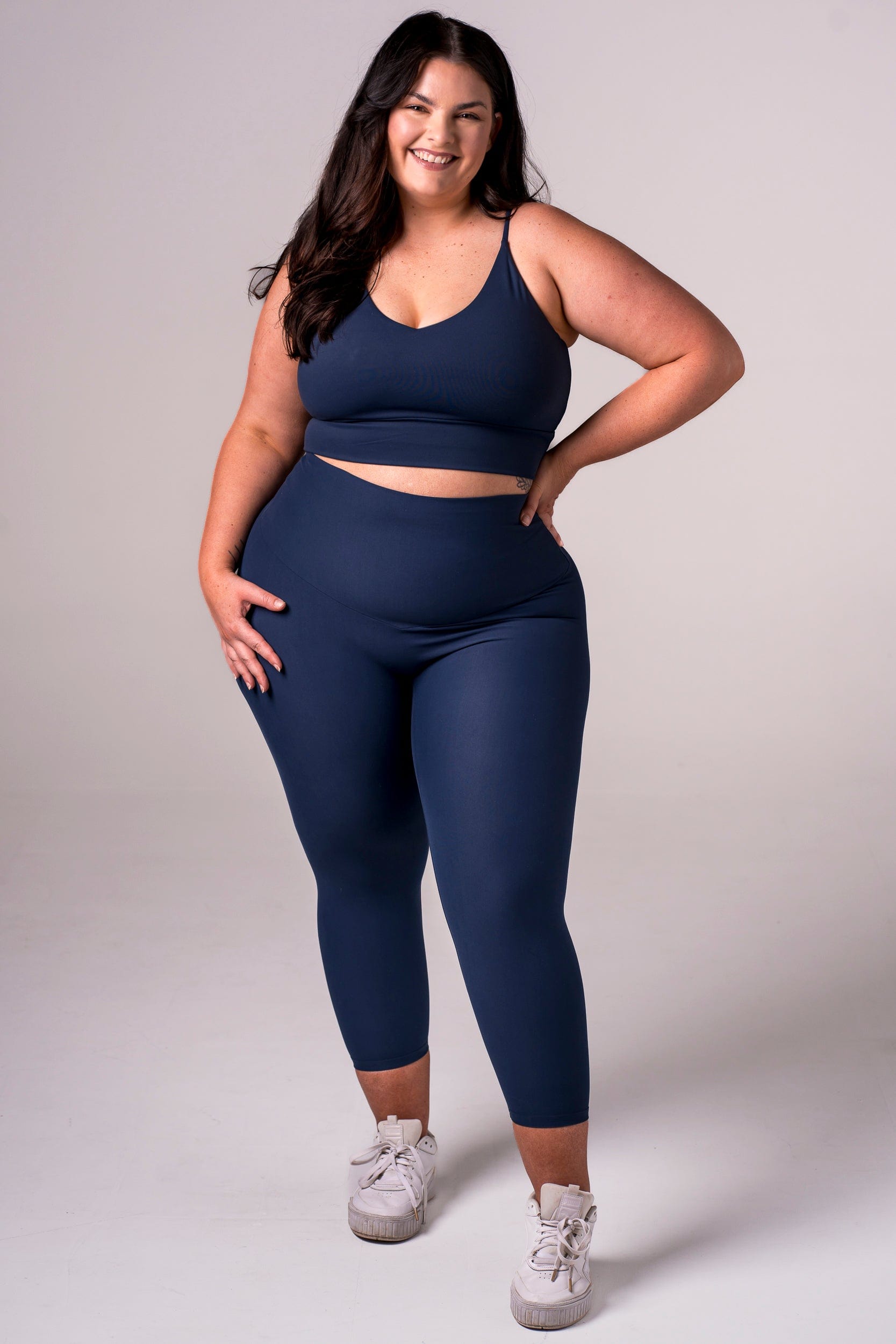 Midnight Dynamic High Waisted Capri Leggings