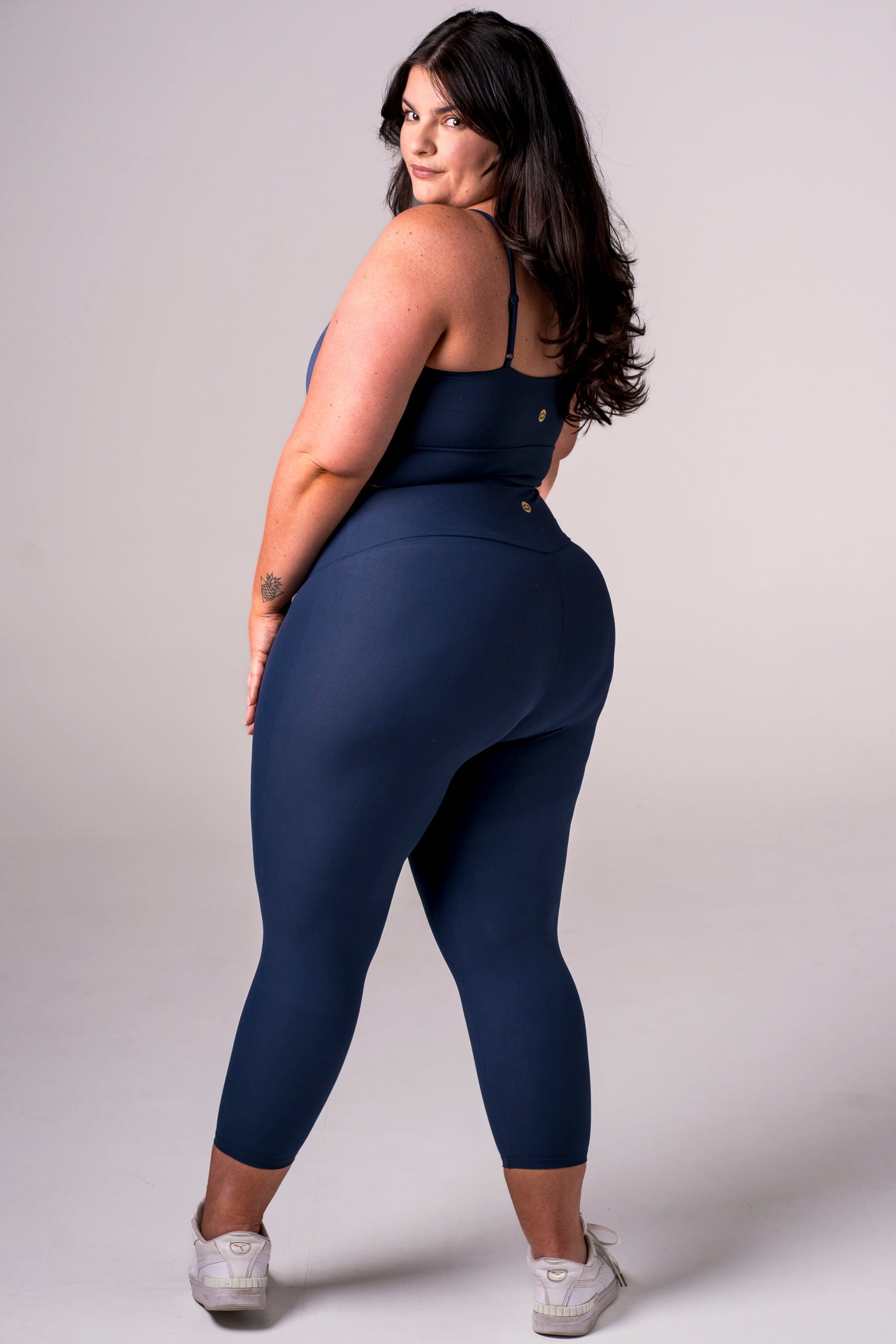 Midnight Dynamic High Waisted Capri Leggings