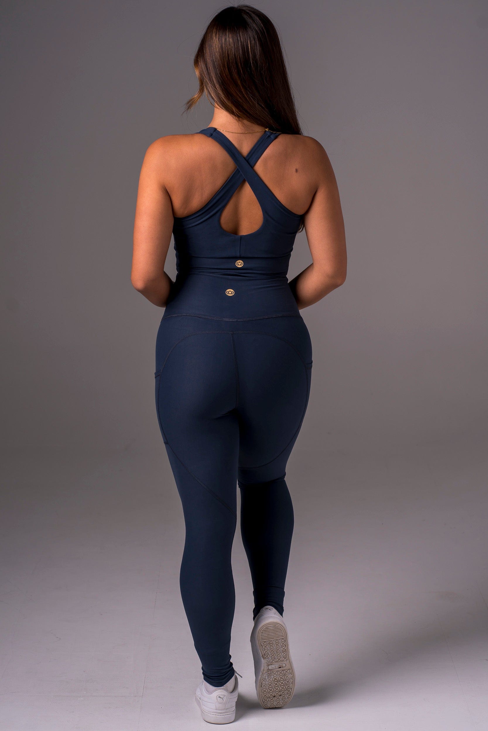 Midnight Dynamic High Waisted Pocket Shaper Ankle Biter Leggings