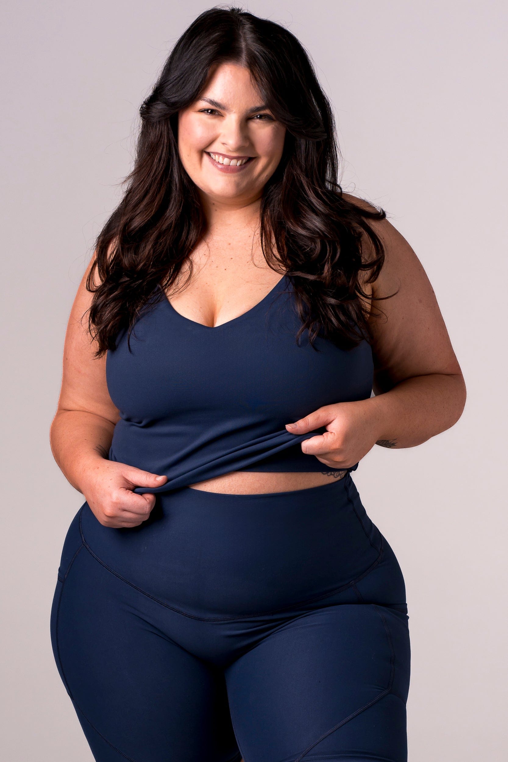 Midnight Luxe Longline Crop