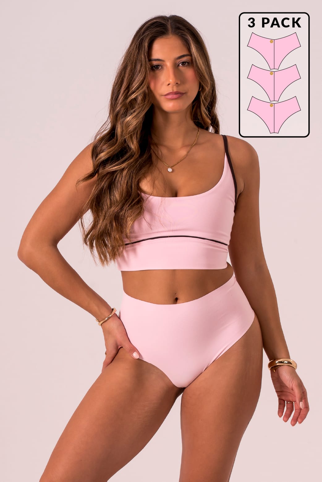 Milkshake Luxe High Waisted Underwear 3 Pack