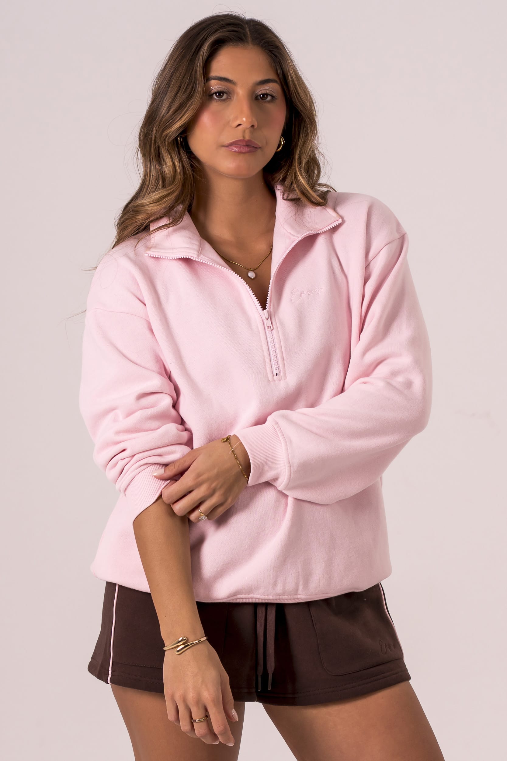 Milkshake Quarter Zip Sweater
