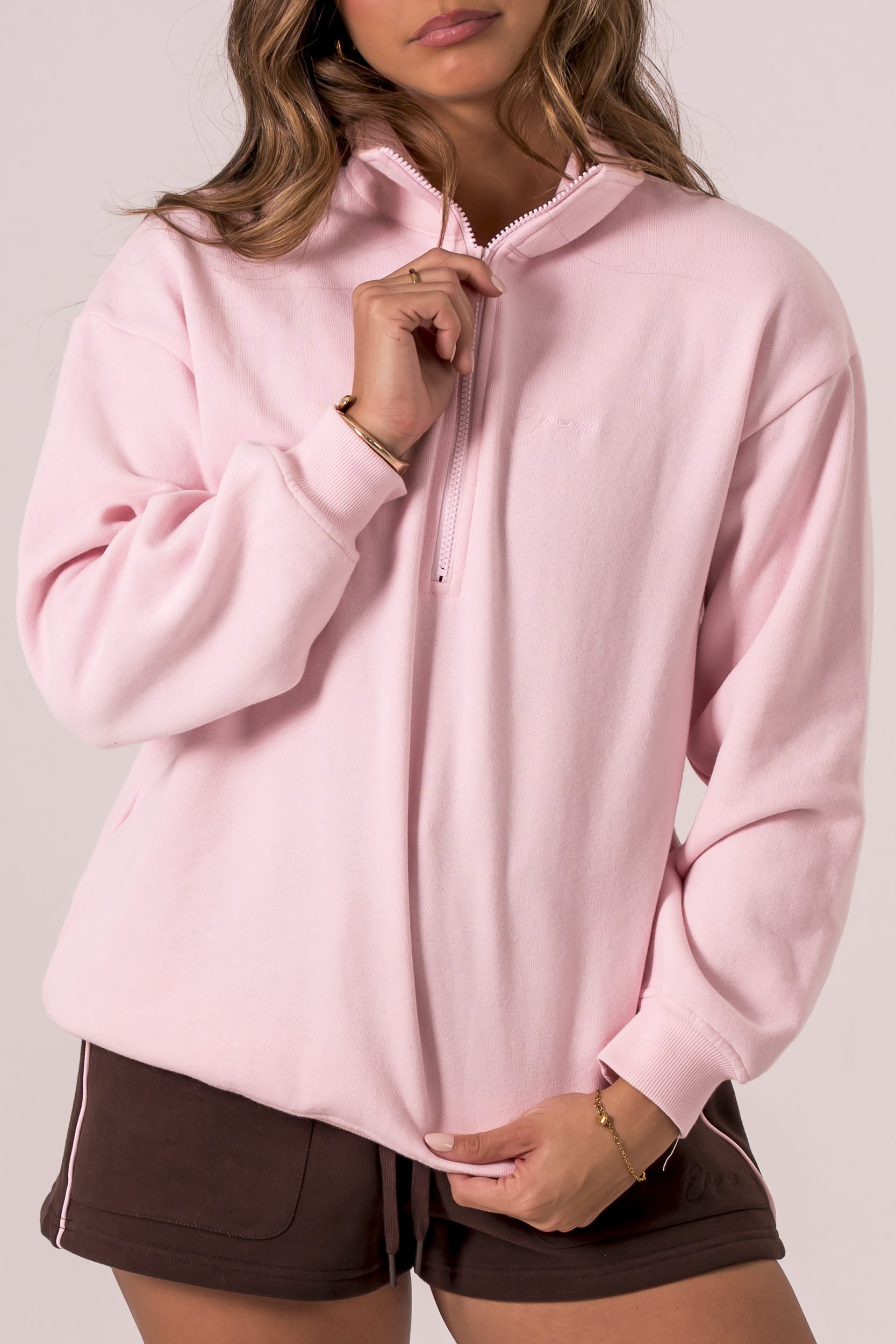 Milkshake Quarter Zip Sweater