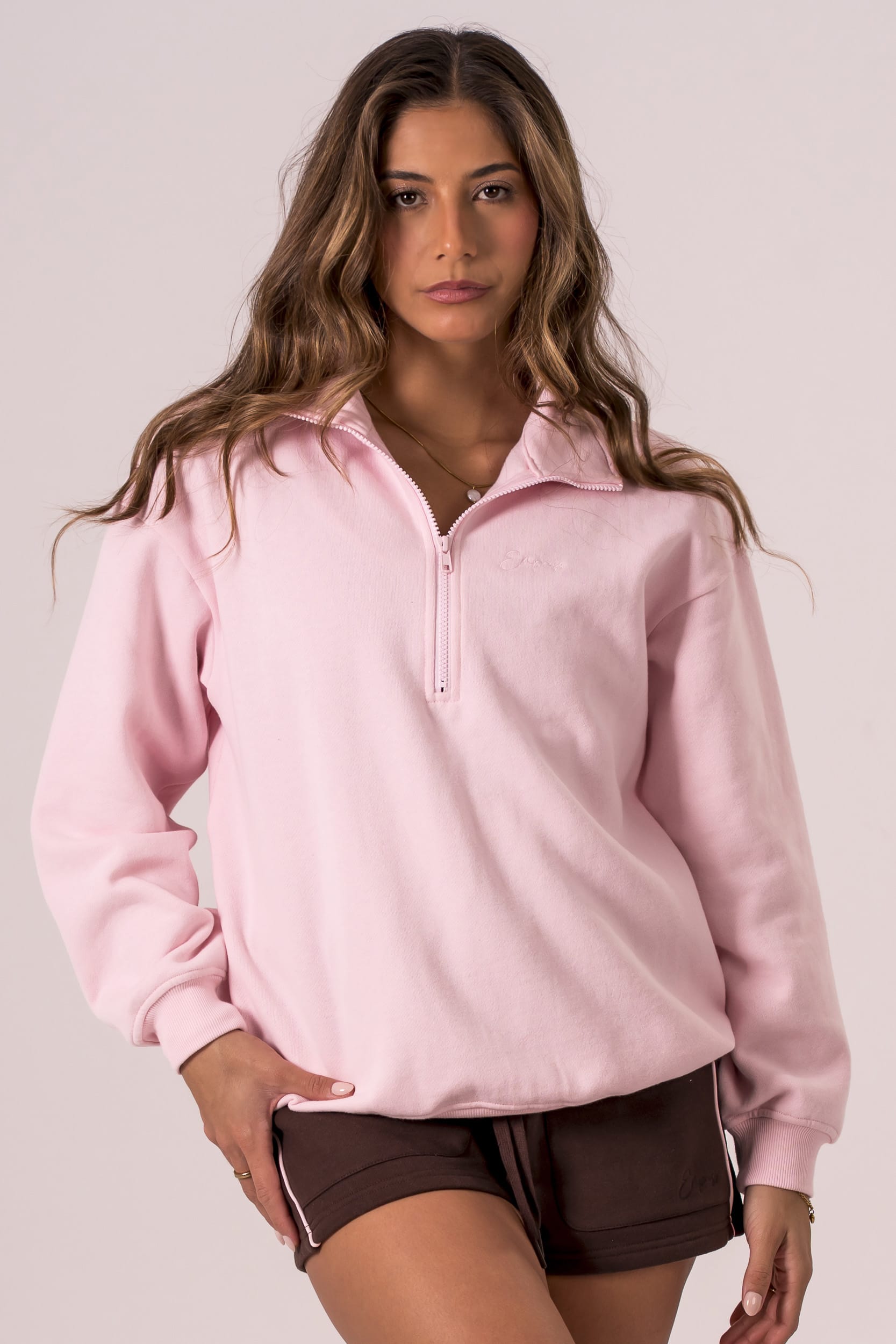 Milkshake Quarter Zip Sweater