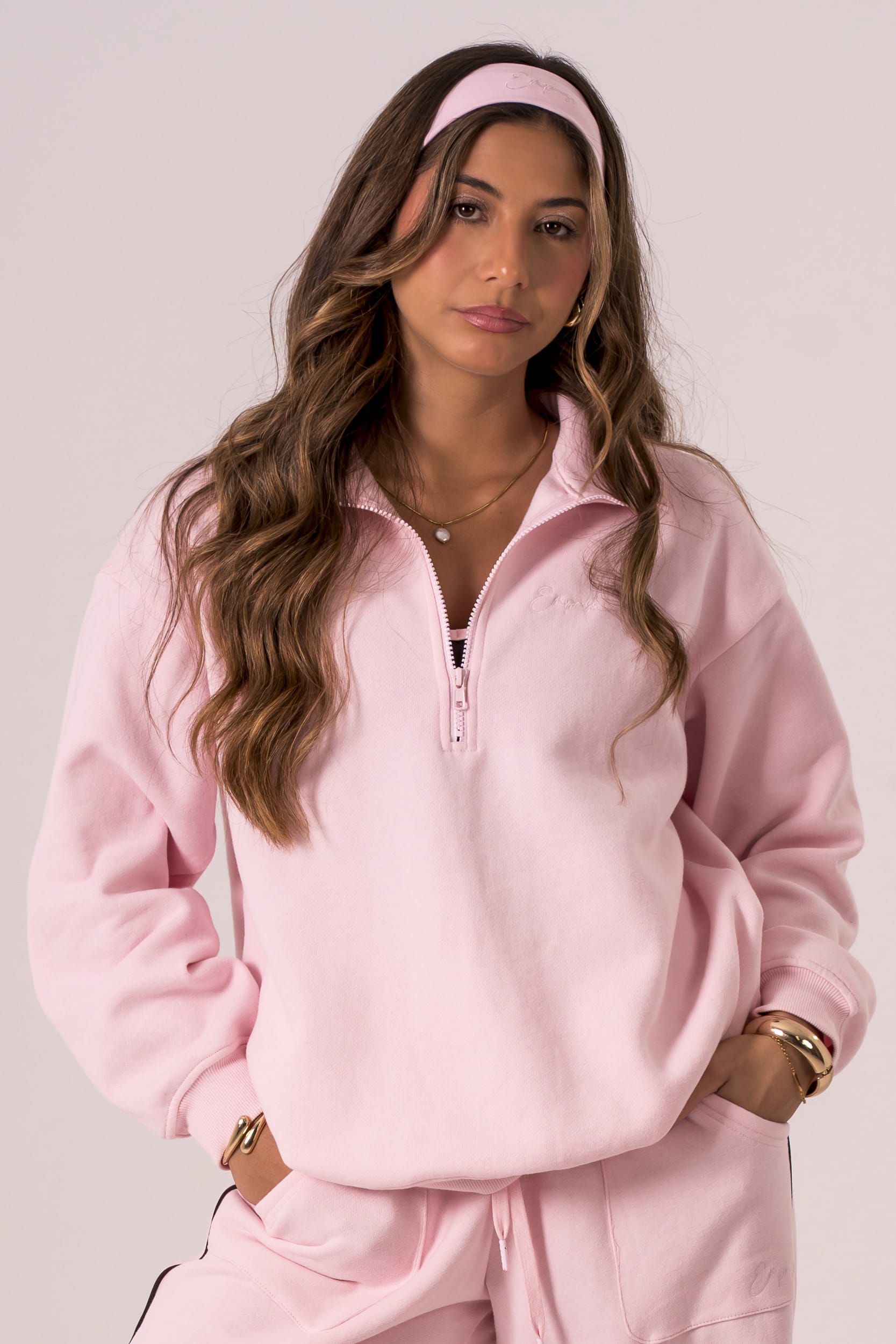 Milkshake Quarter Zip Sweater