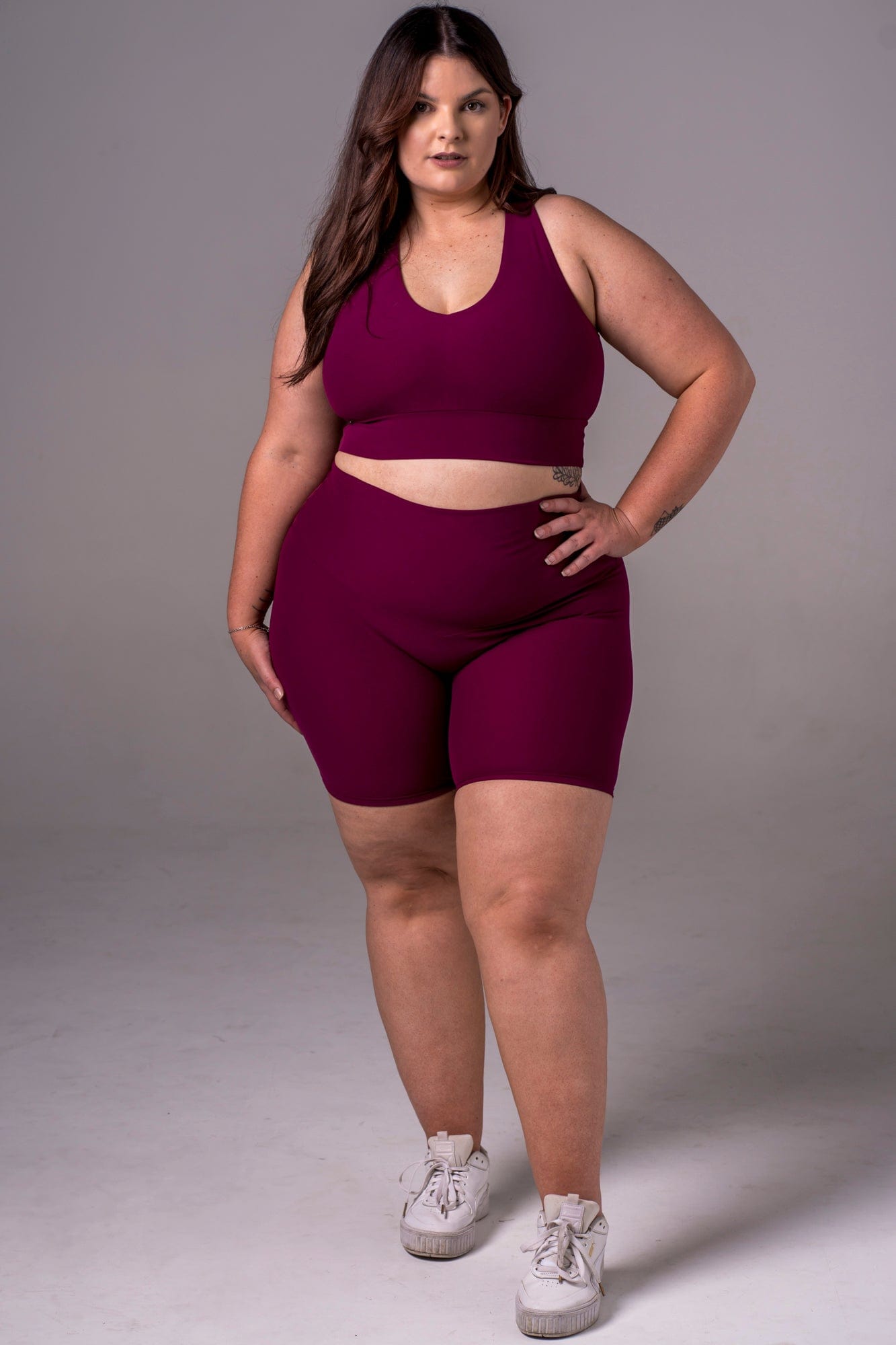 Mulberry Dynamic High Waisted Booty Shorts