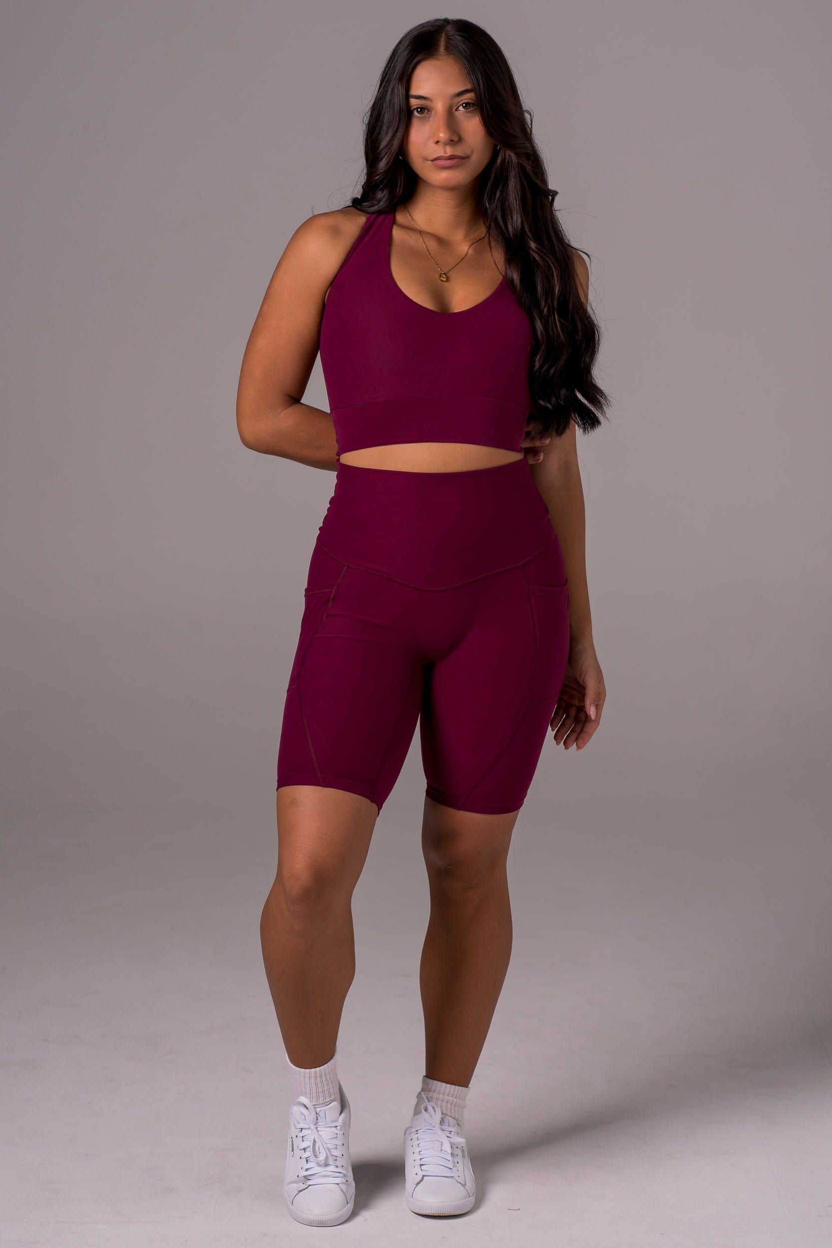 Mulberry Dynamic High Waisted Pocket Shaper Bike Shorts