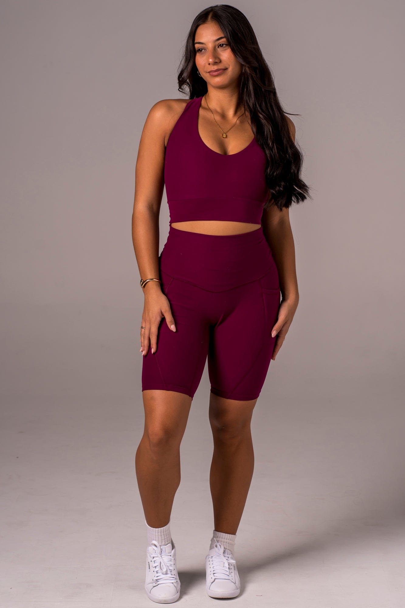 Mulberry Dynamic High Waisted Pocket Shaper Bike Shorts
