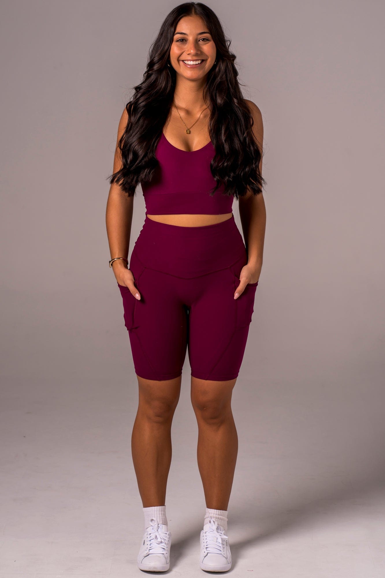 Mulberry Dynamic High Waisted Pocket Shaper Bike Shorts