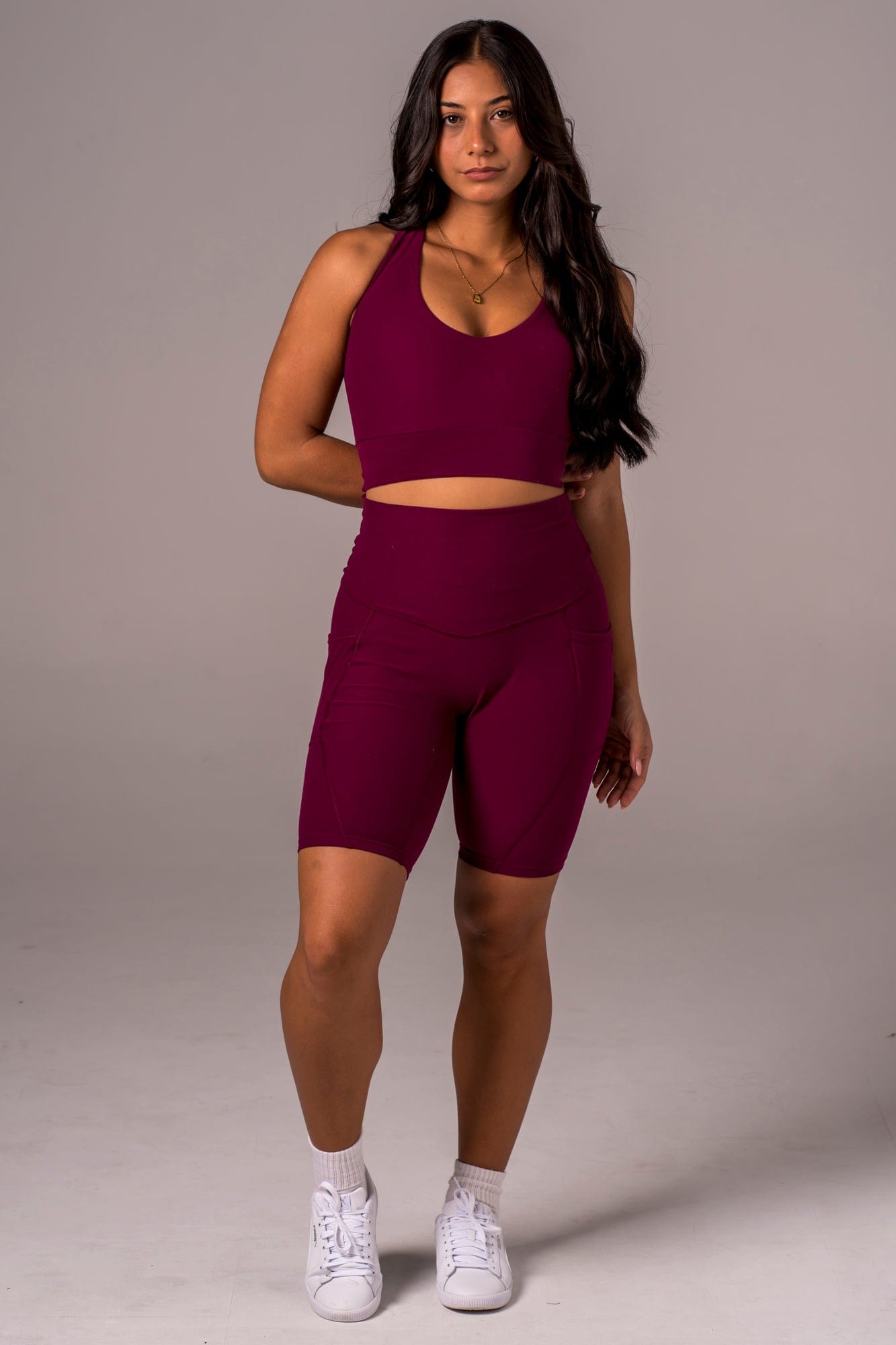 Mulberry Dynamic High Waisted Pocket Shaper Bike Shorts