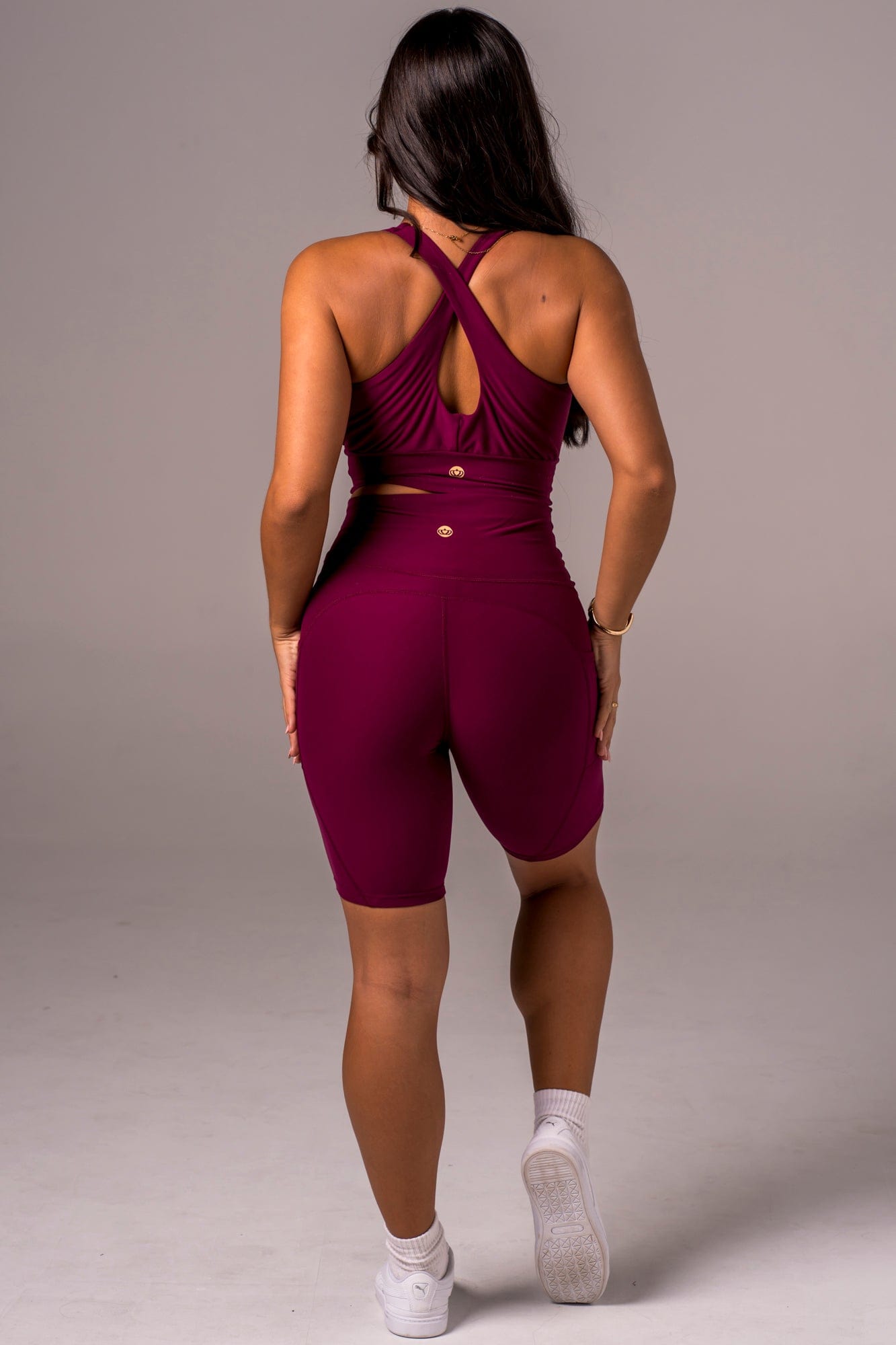 Mulberry Dynamic High Waisted Pocket Shaper Bike Shorts