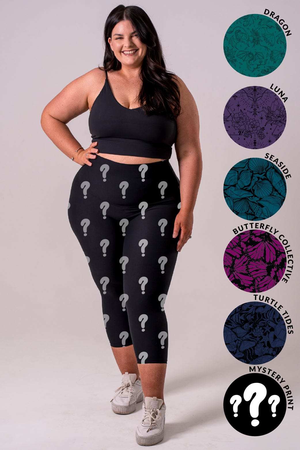 Mystery Dynamic High Waisted Capri Leggings