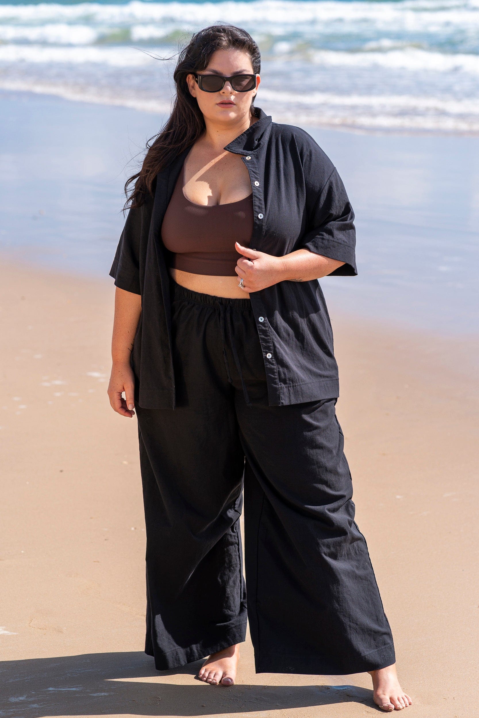 Night Linen Blend Pants