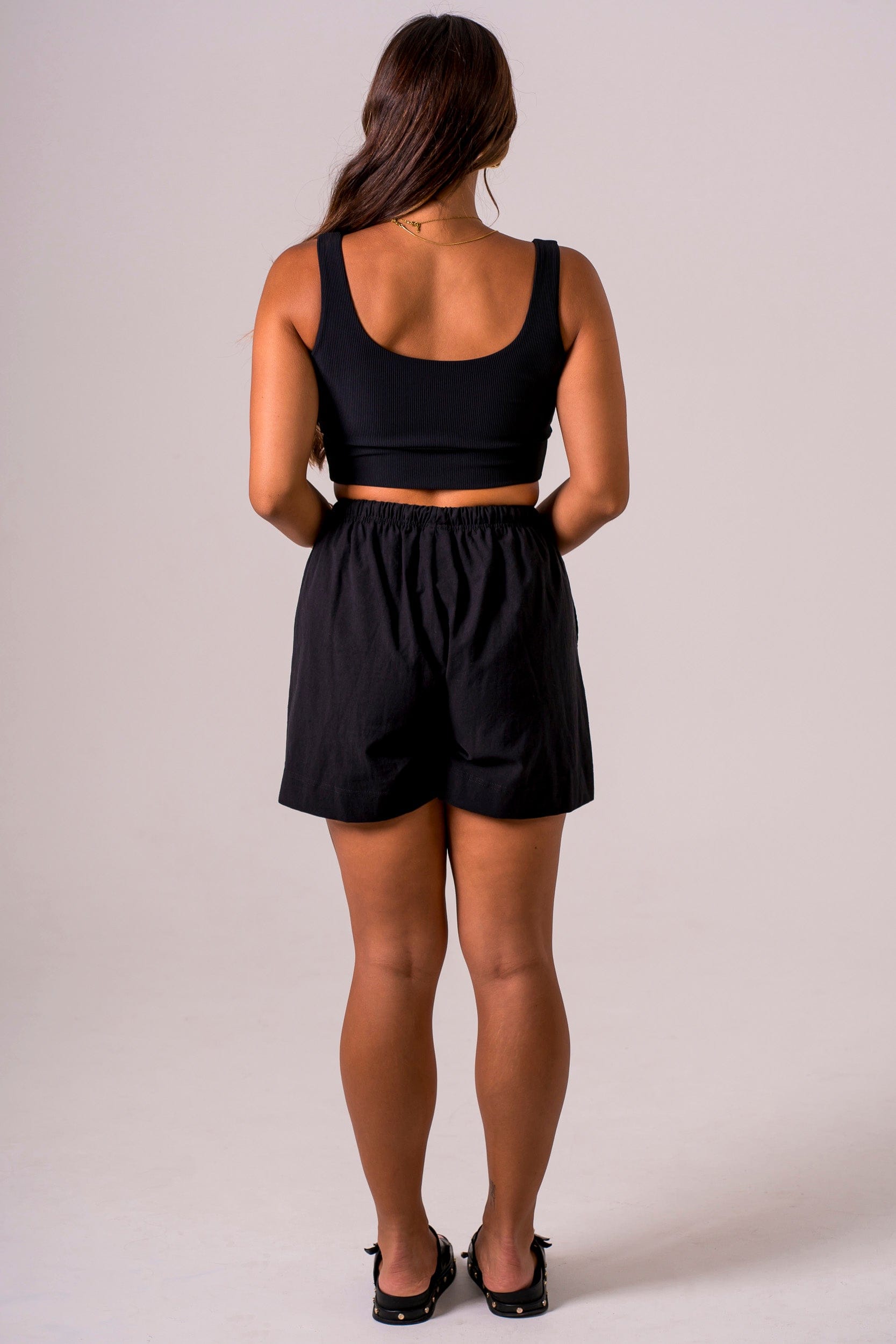Night Linen Blend Shorts