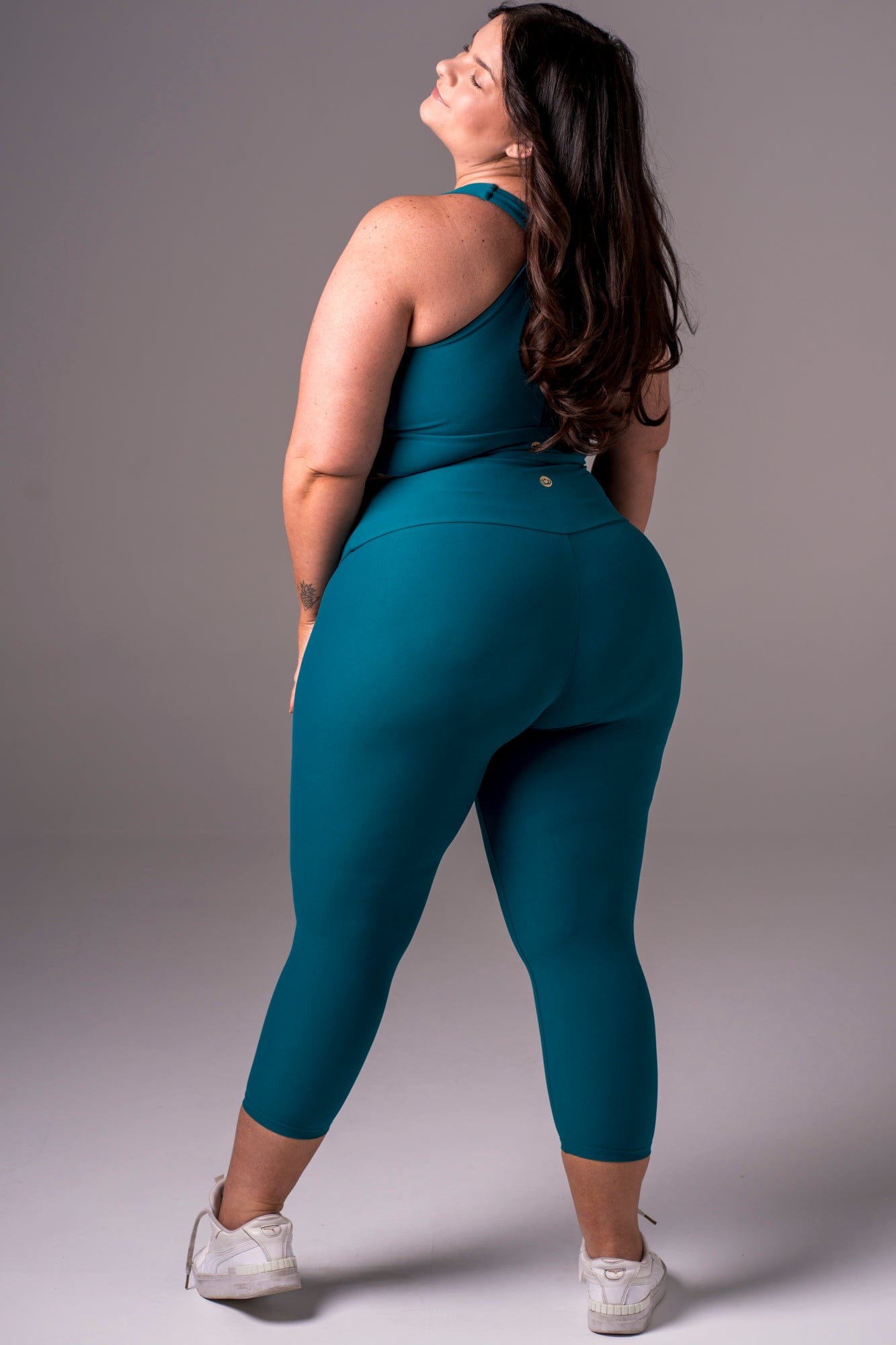 Ocean Dynamic High Waisted Capri Leggings