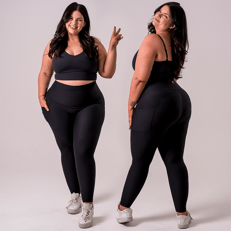 Empress founder B wearing the leggings — size L
