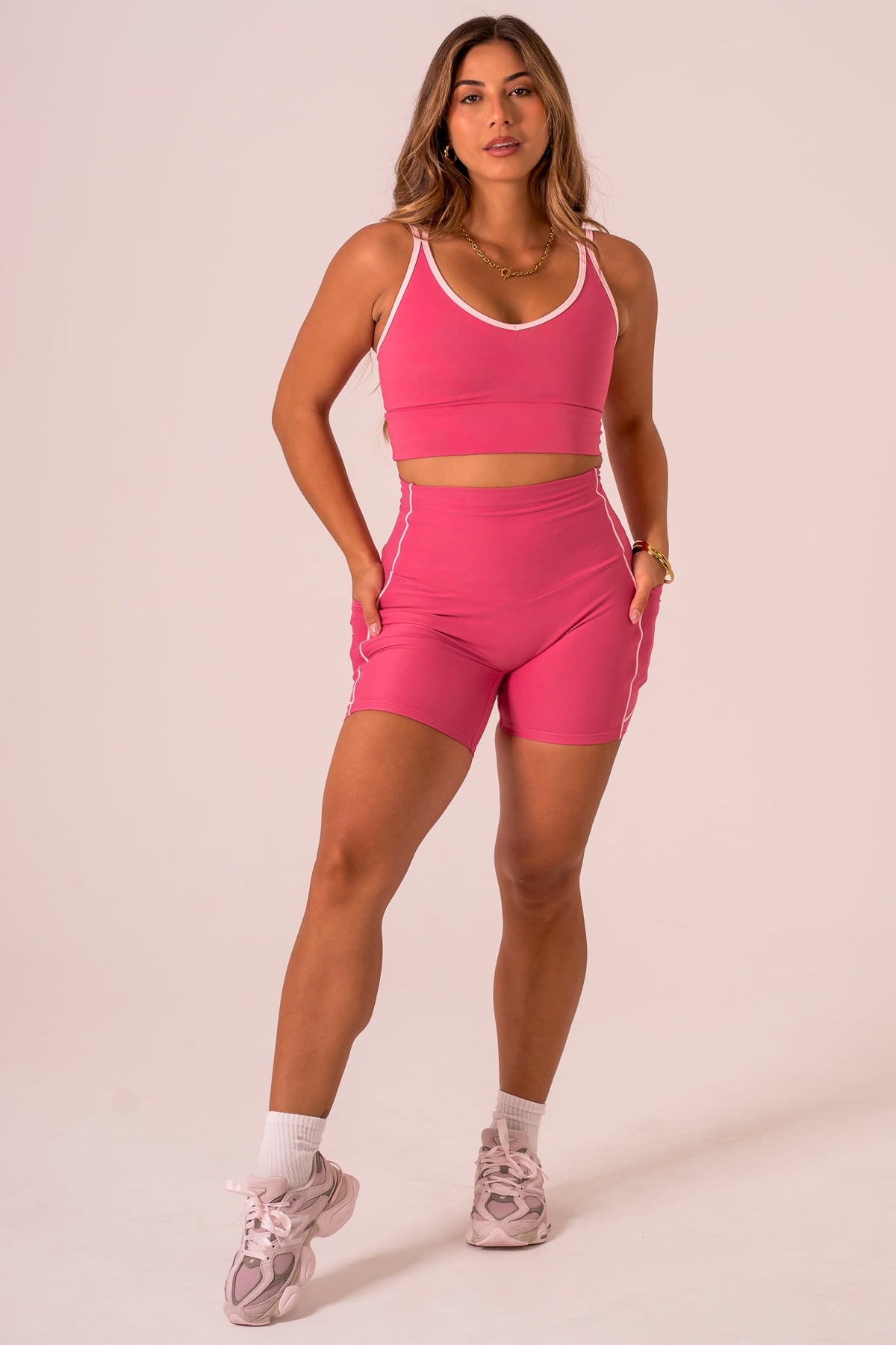 Raspberry Duo Dynamic Pocket Curve 6" Shorts