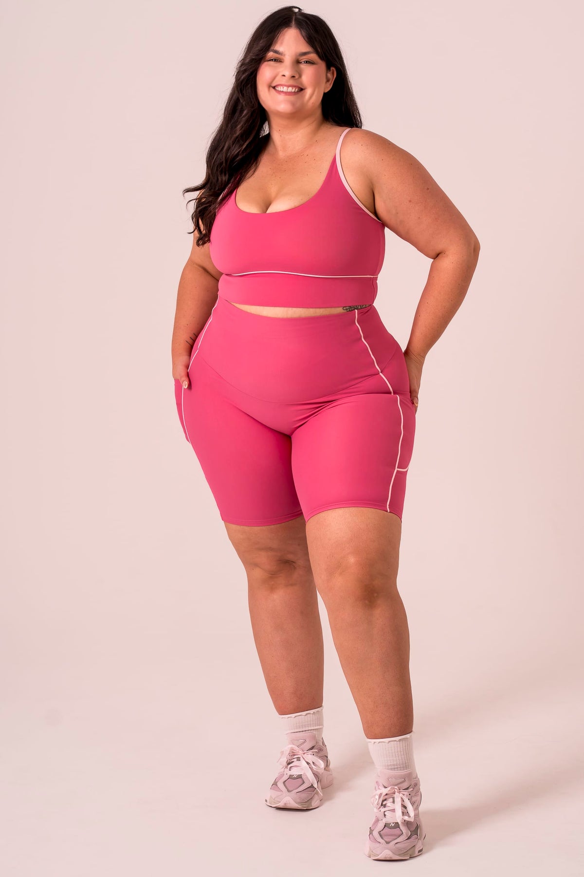 Raspberry Duo Dynamic Pocket Curve 9" Shorts