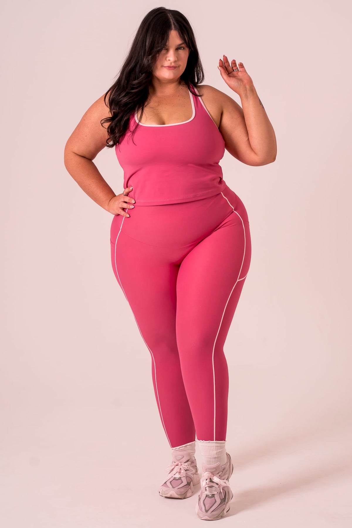 Raspberry Duo Dynamic Pocket Curve Leggings