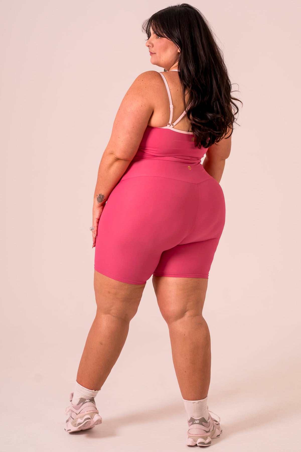 Raspberry Dynamic High Waisted Booty Shorts