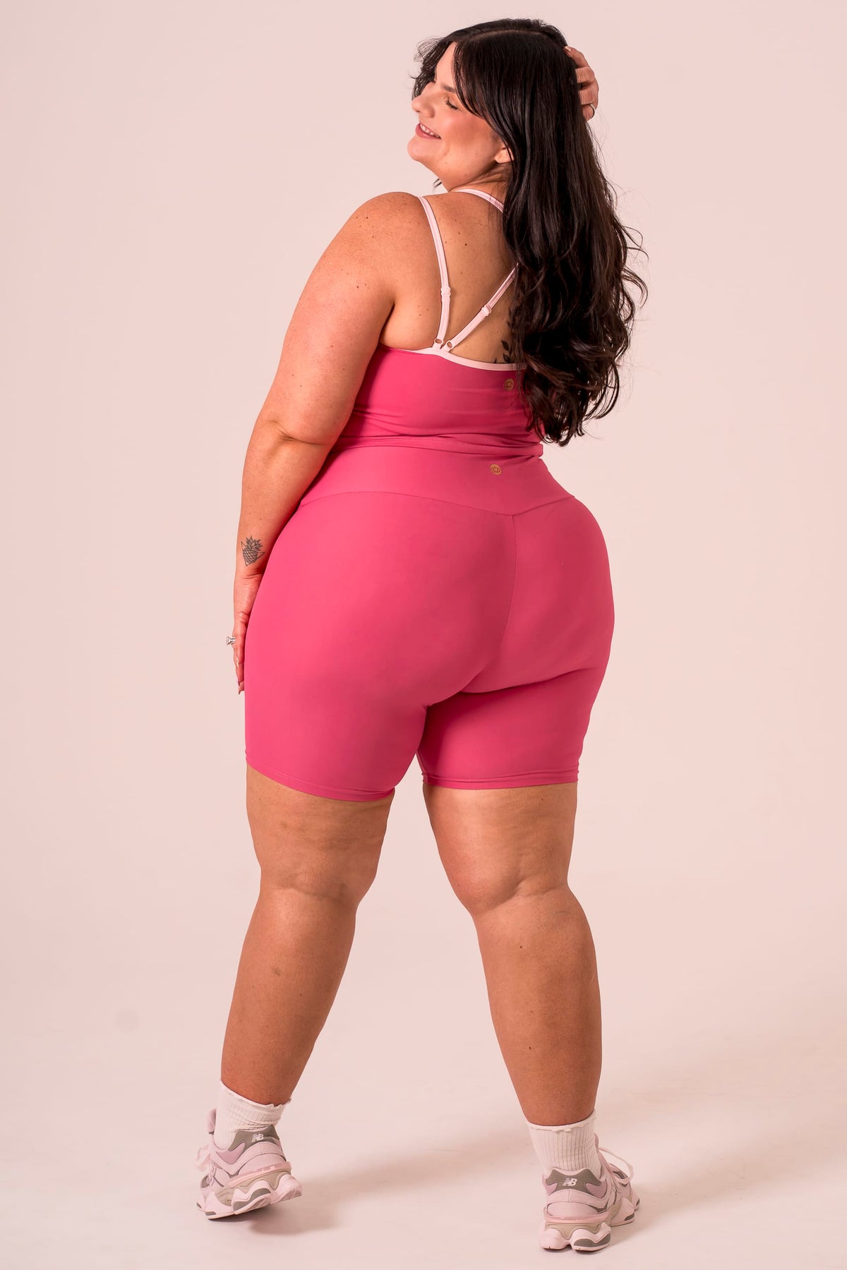 Raspberry Dynamic High Waisted Booty Shorts