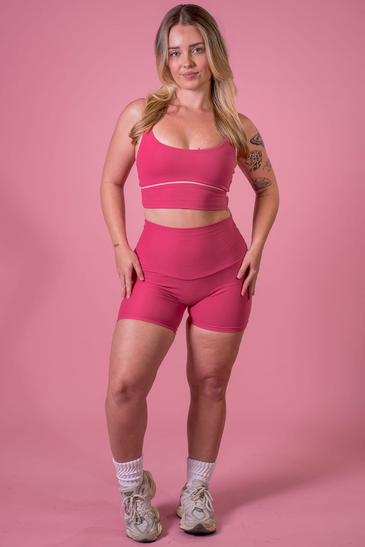Raspberry Dynamic High Waisted Shorties