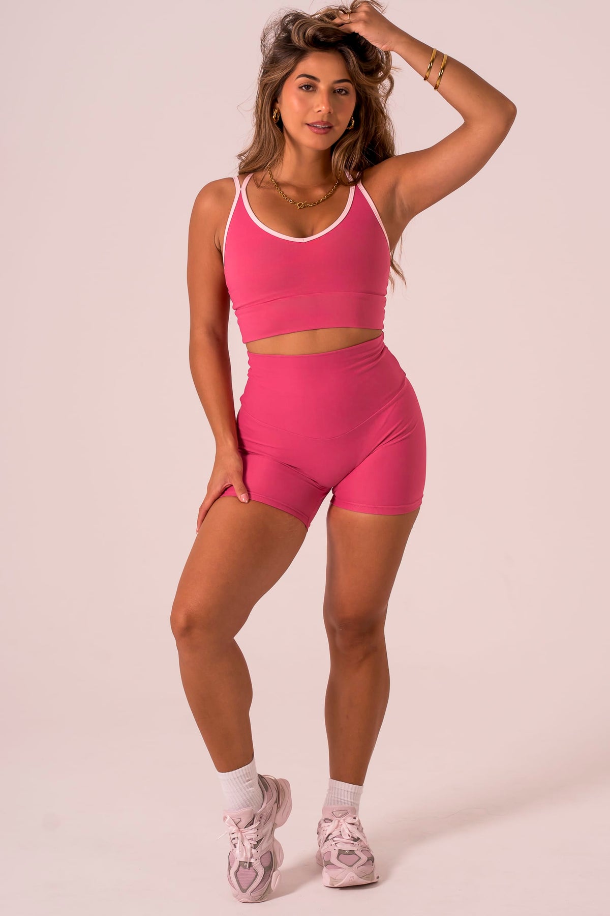 Raspberry Dynamic High Waisted Shorties