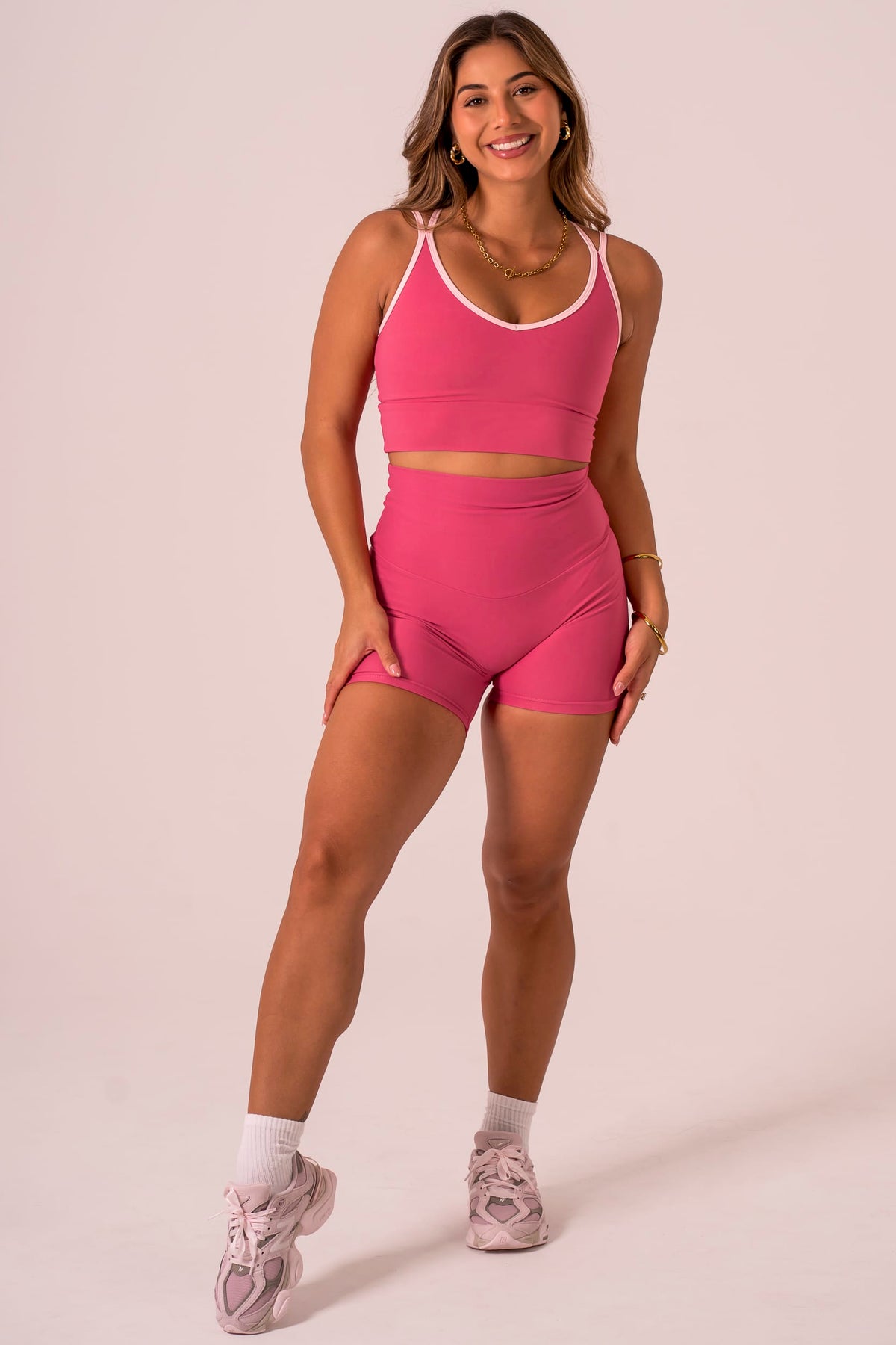 Raspberry Dynamic High Waisted Shorties