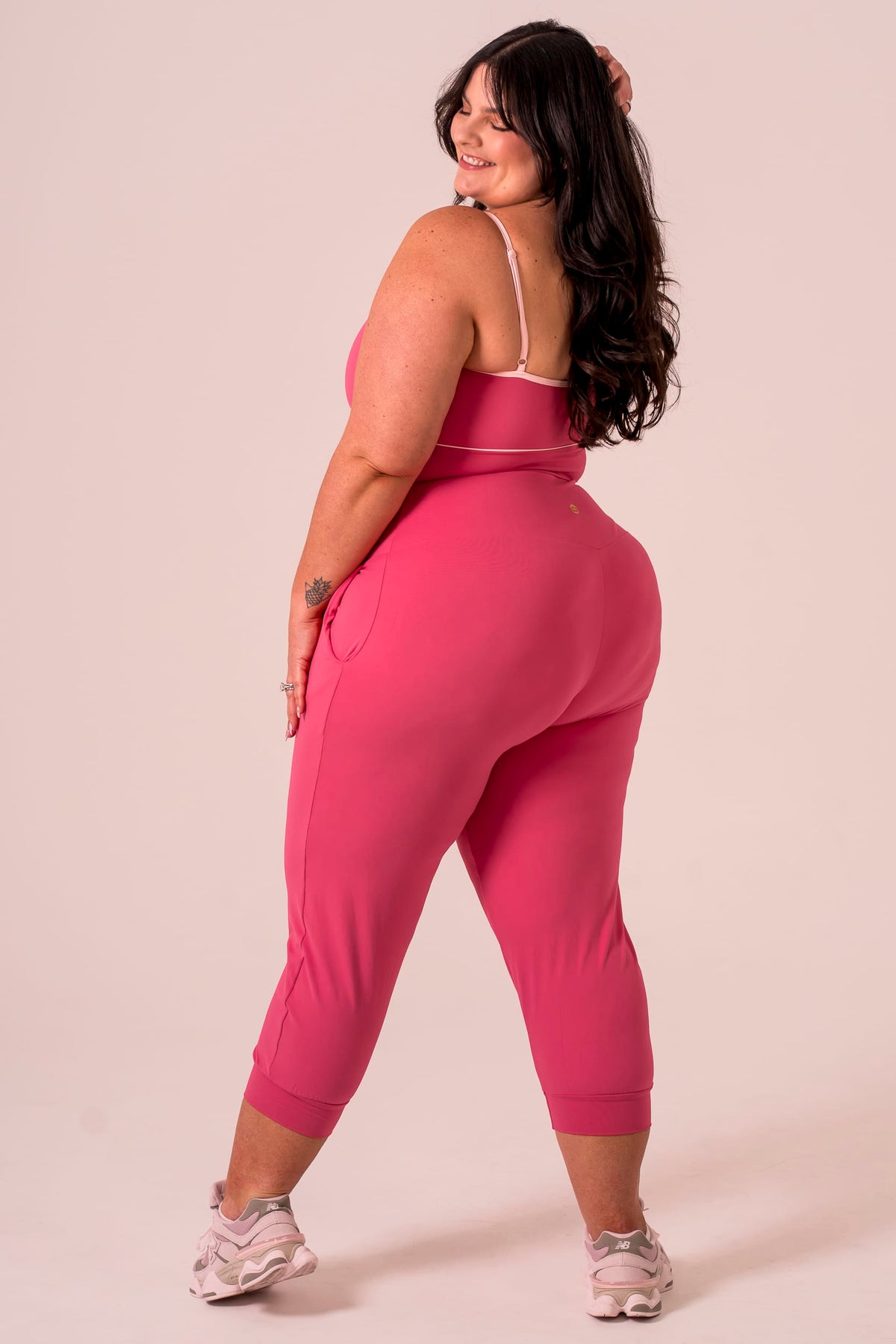 Raspberry Luxe Capri Jogger