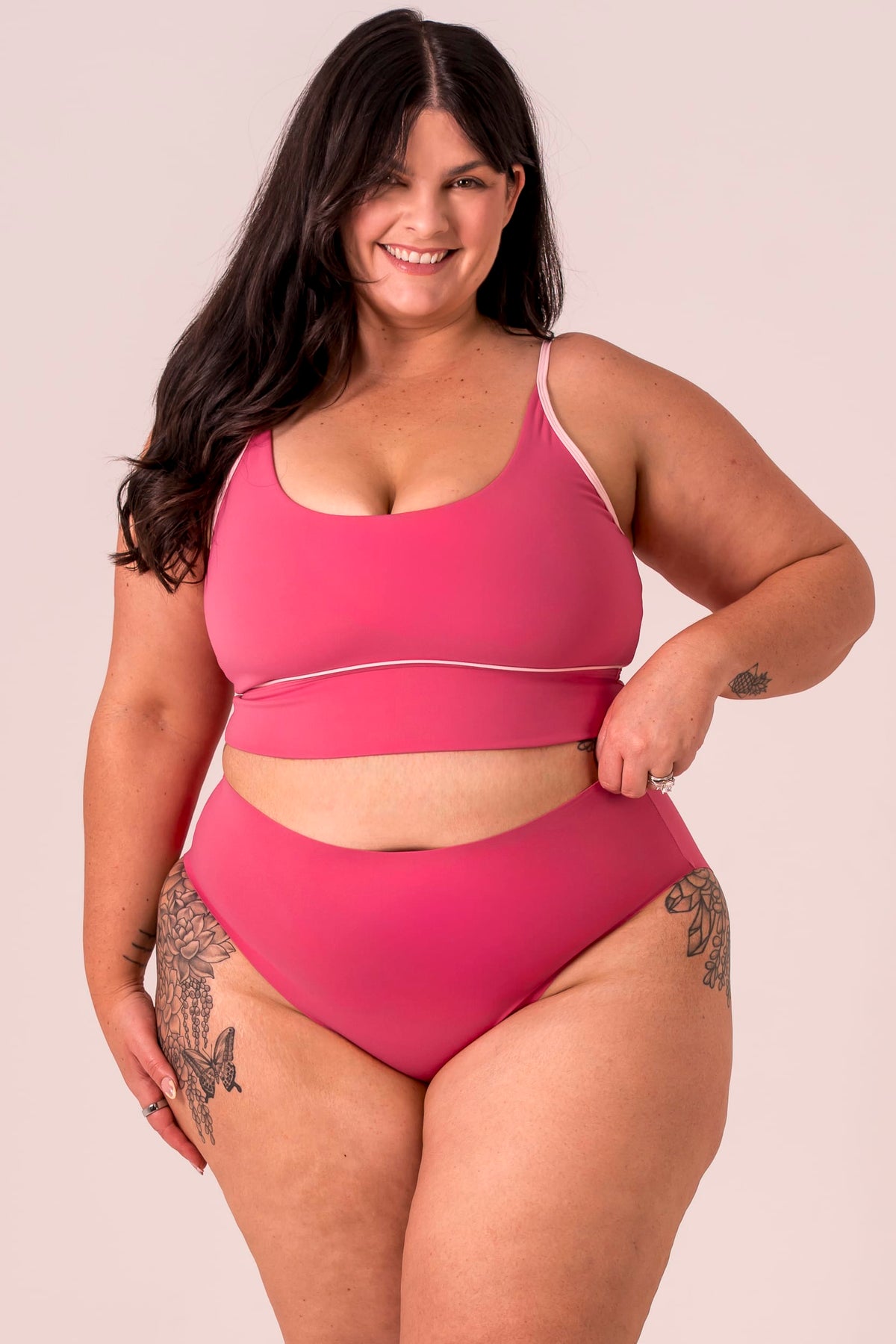 Raspberry Luxe High Rise Brief Underwear 3 Pack