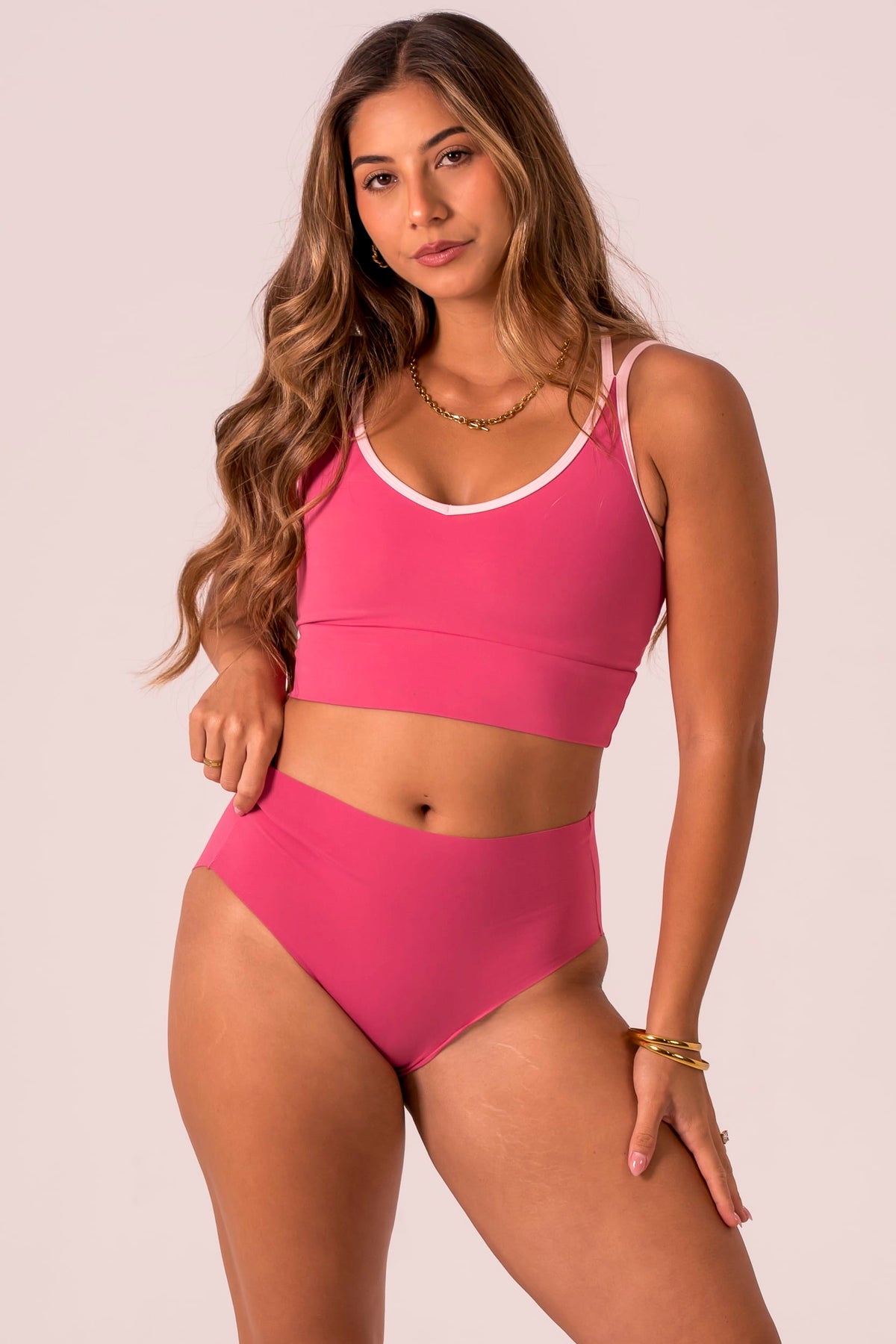Raspberry Luxe High Rise Brief Underwear 3 Pack