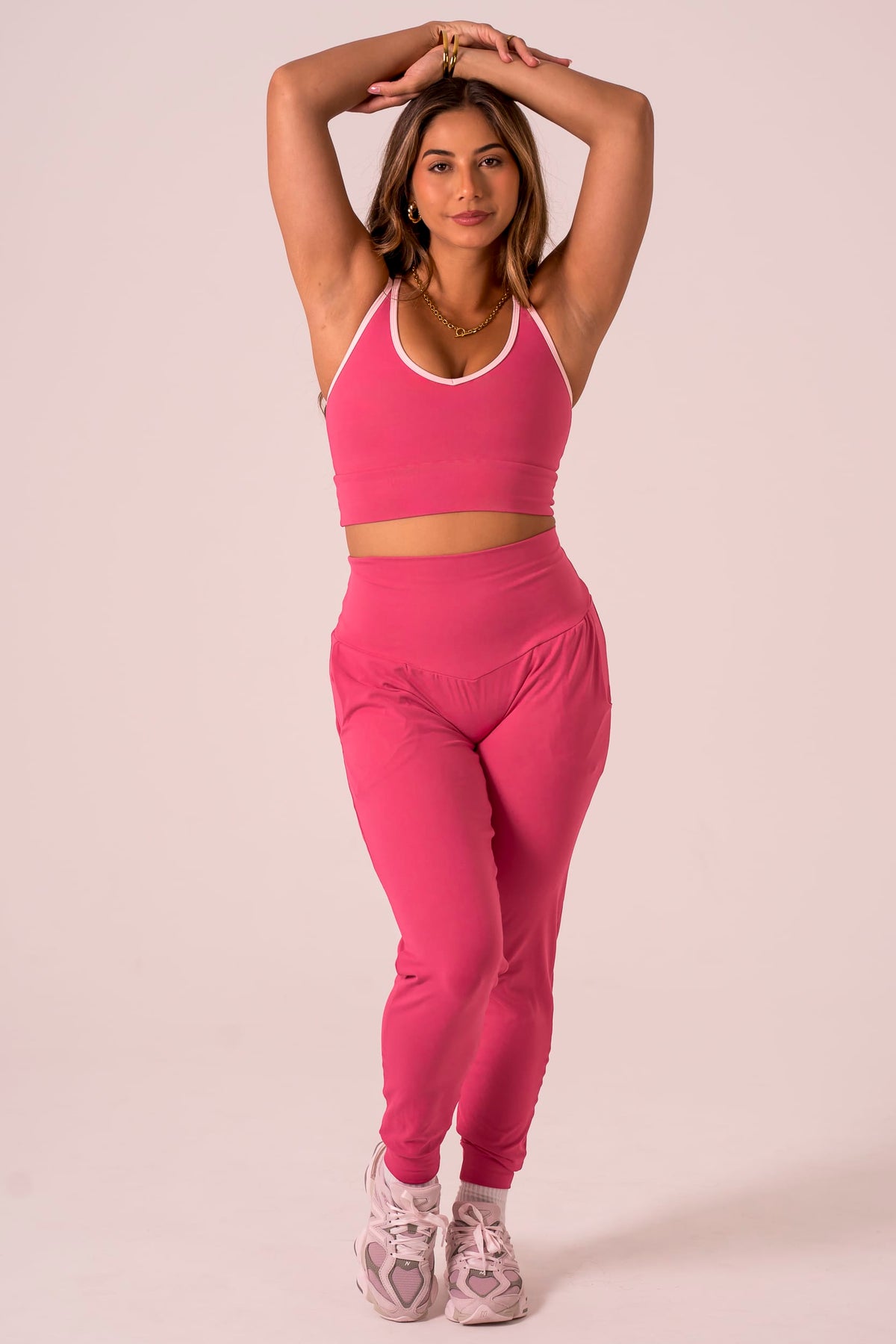 Raspberry Luxe Long Jogger