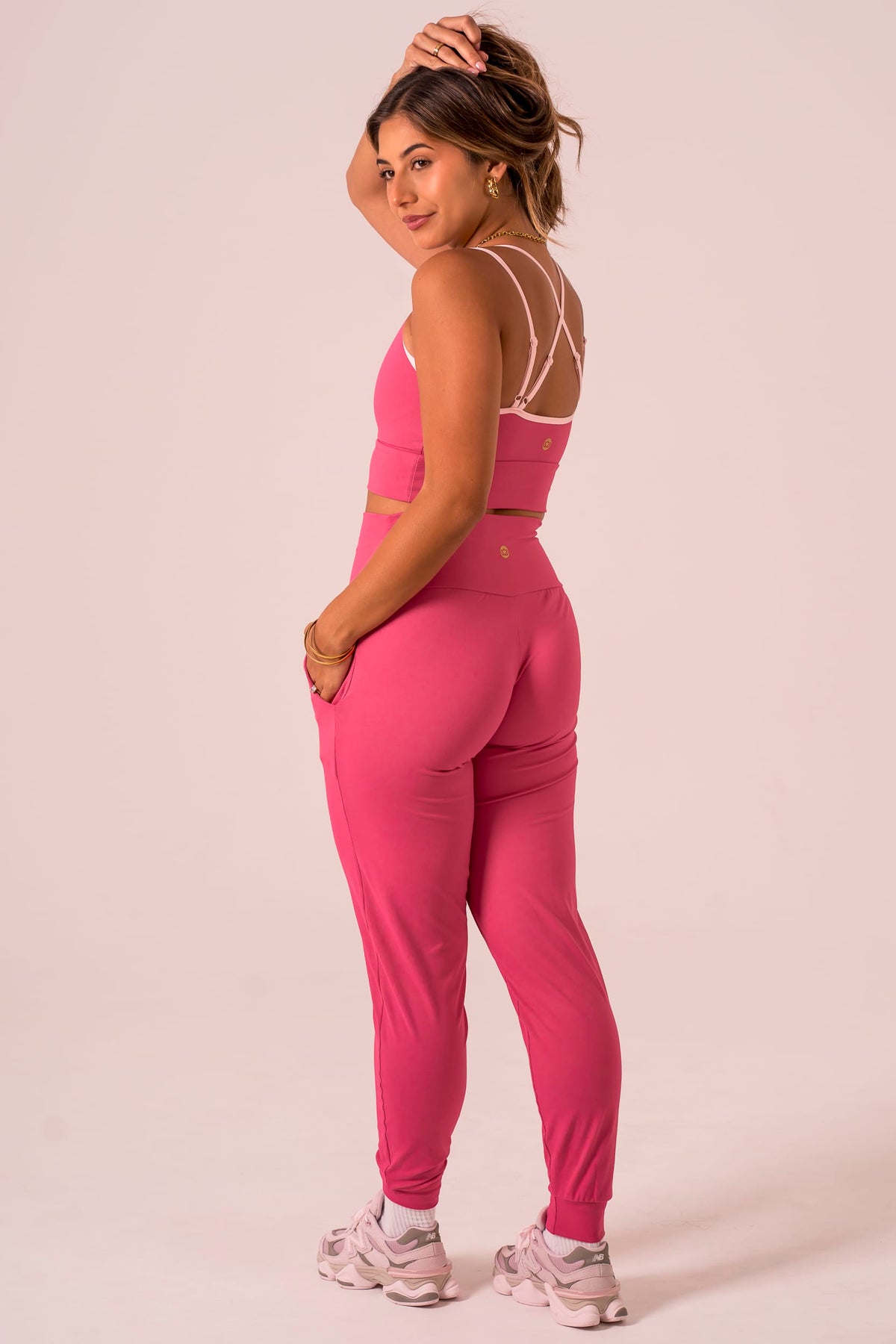 Raspberry Luxe Long Jogger