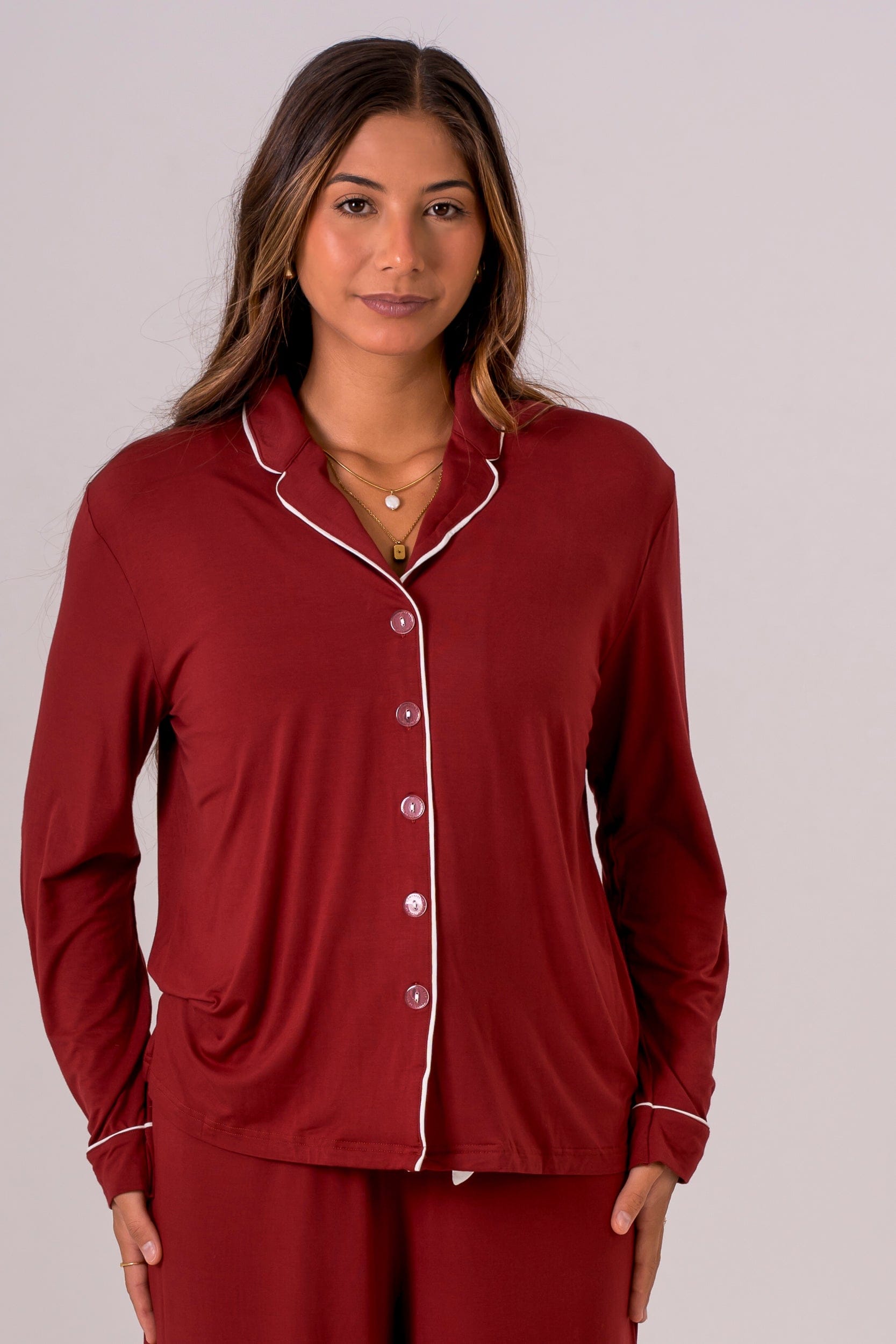 Ruby Bamboo Pyjama Long Sleeve Shirt