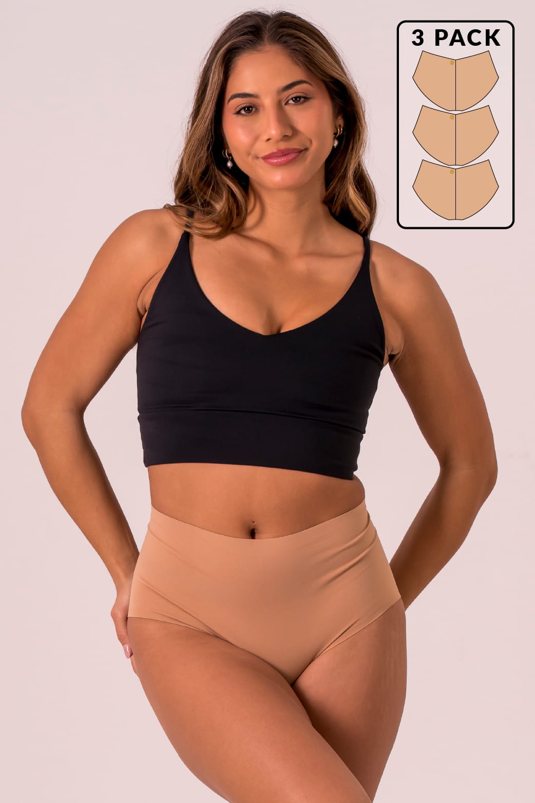 Sand Luxe Brief Underwear 3 Pack