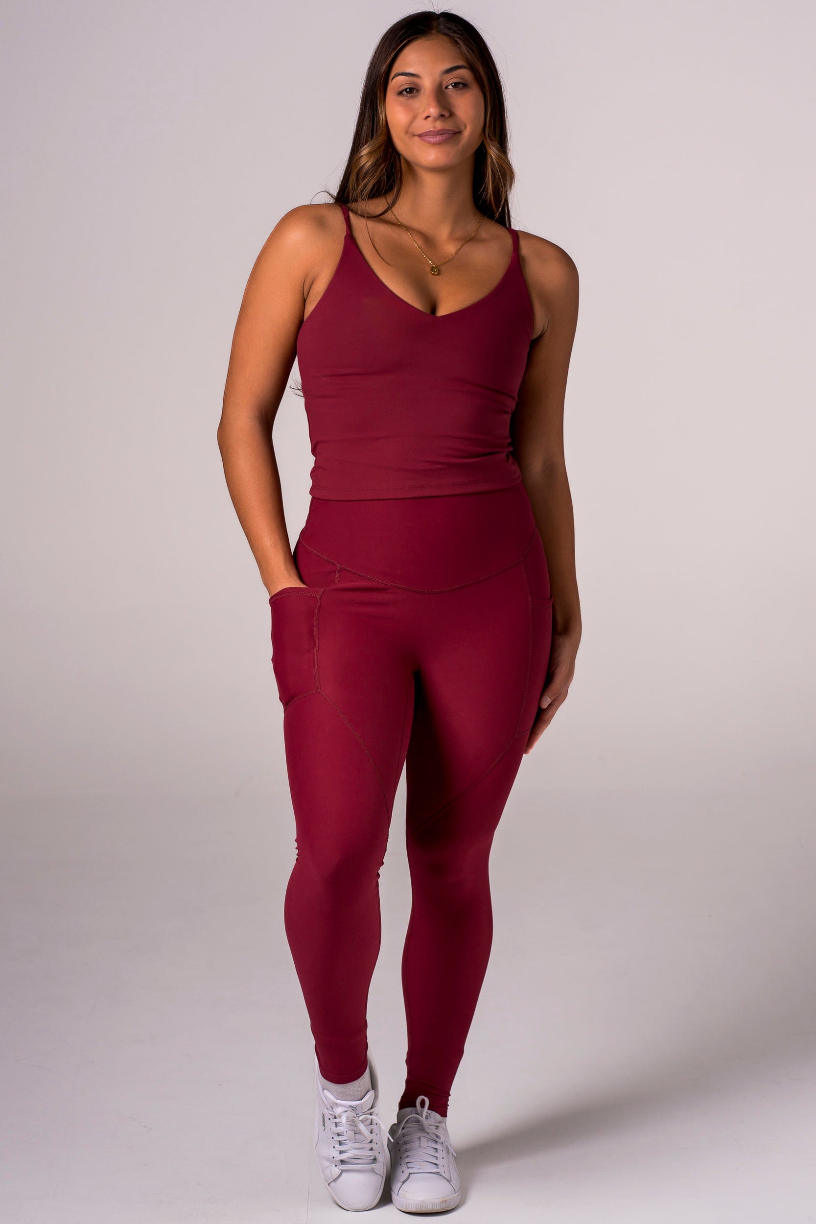 Scarlet Dynamic High Waisted Pocket Shaper Ankle Biter Leggings