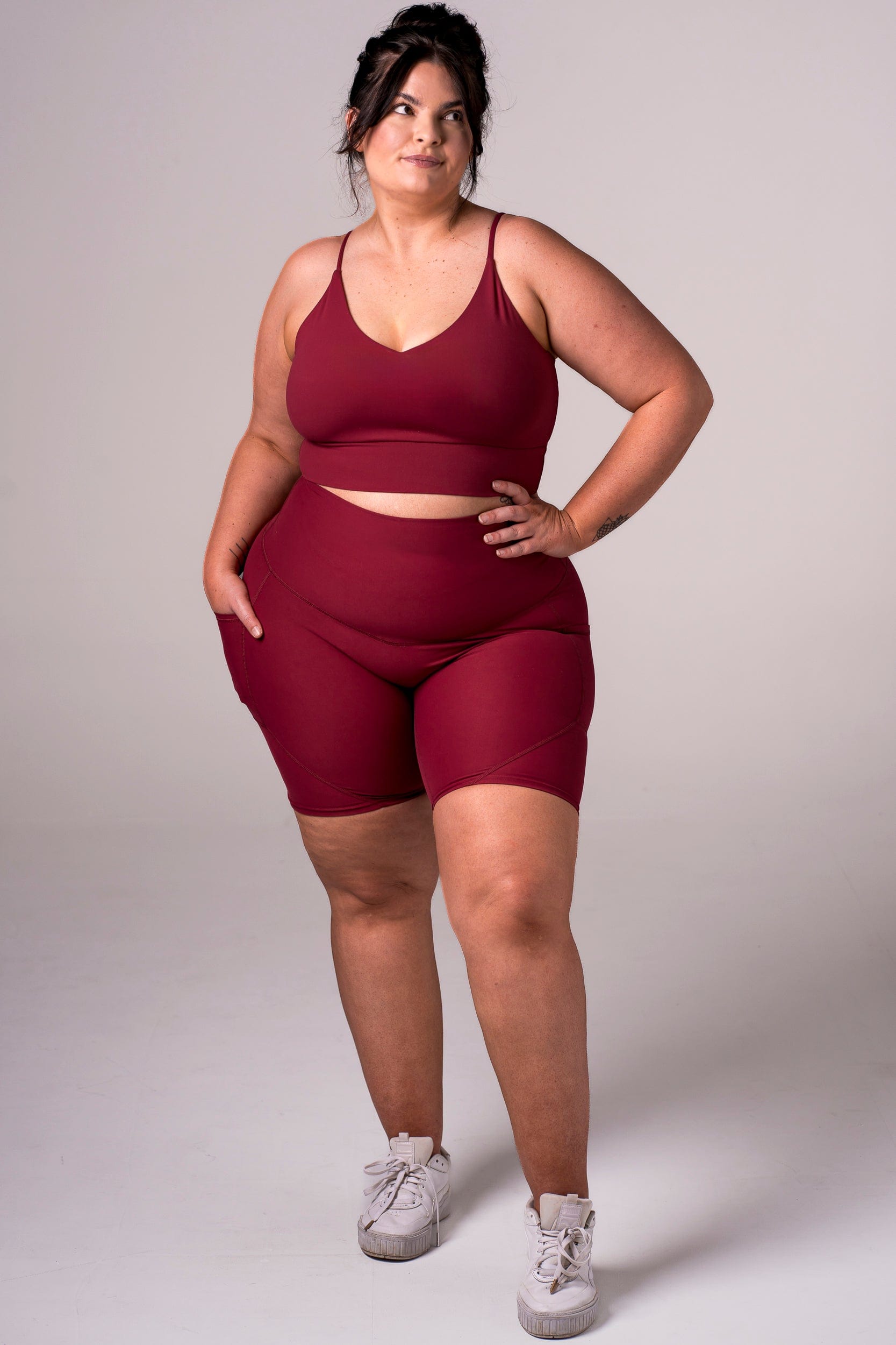 Scarlet Dynamic High Waisted Pocket Shaper Booty Shorts