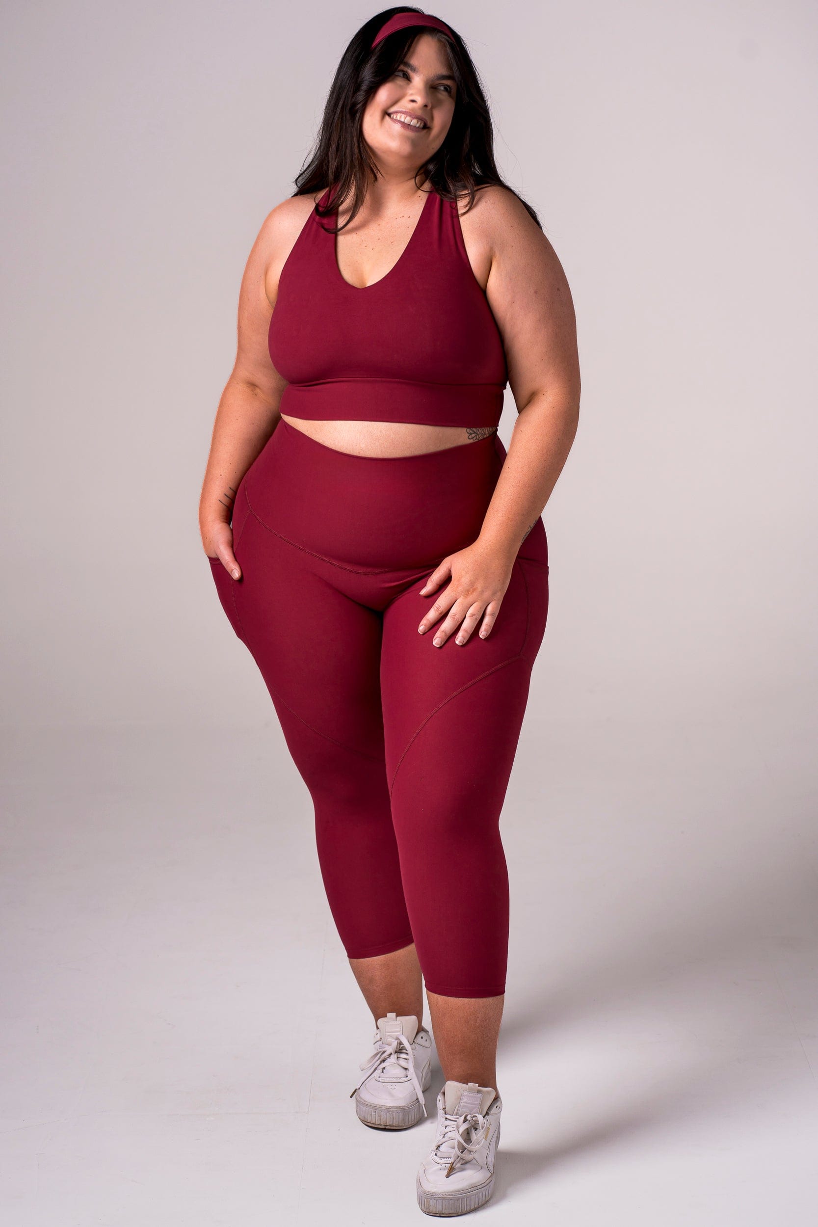 Scarlet Dynamic High Waisted Pocket Shaper Capri Leggings