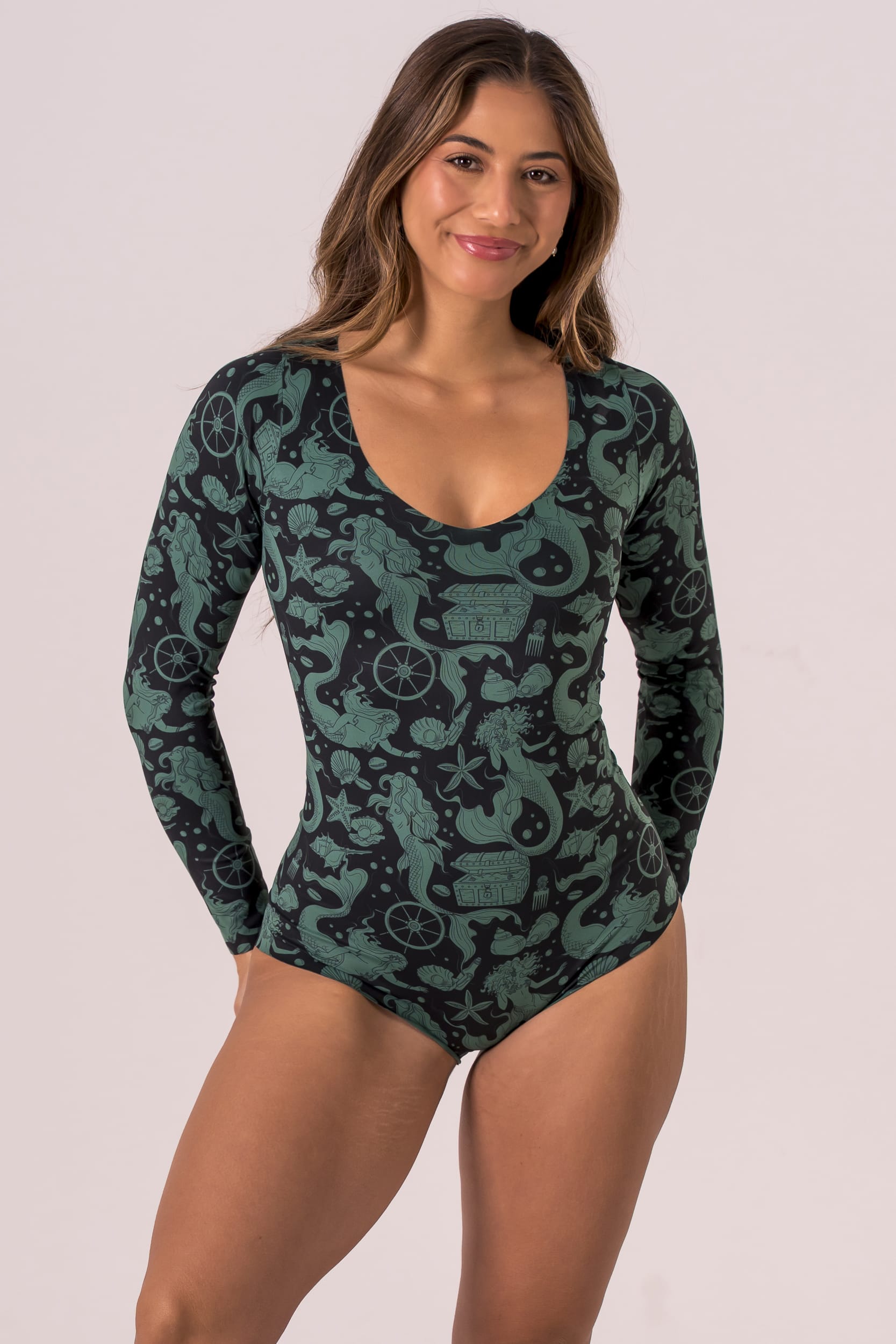 Siren Luxe Long Sleeve Brief Bodysuit