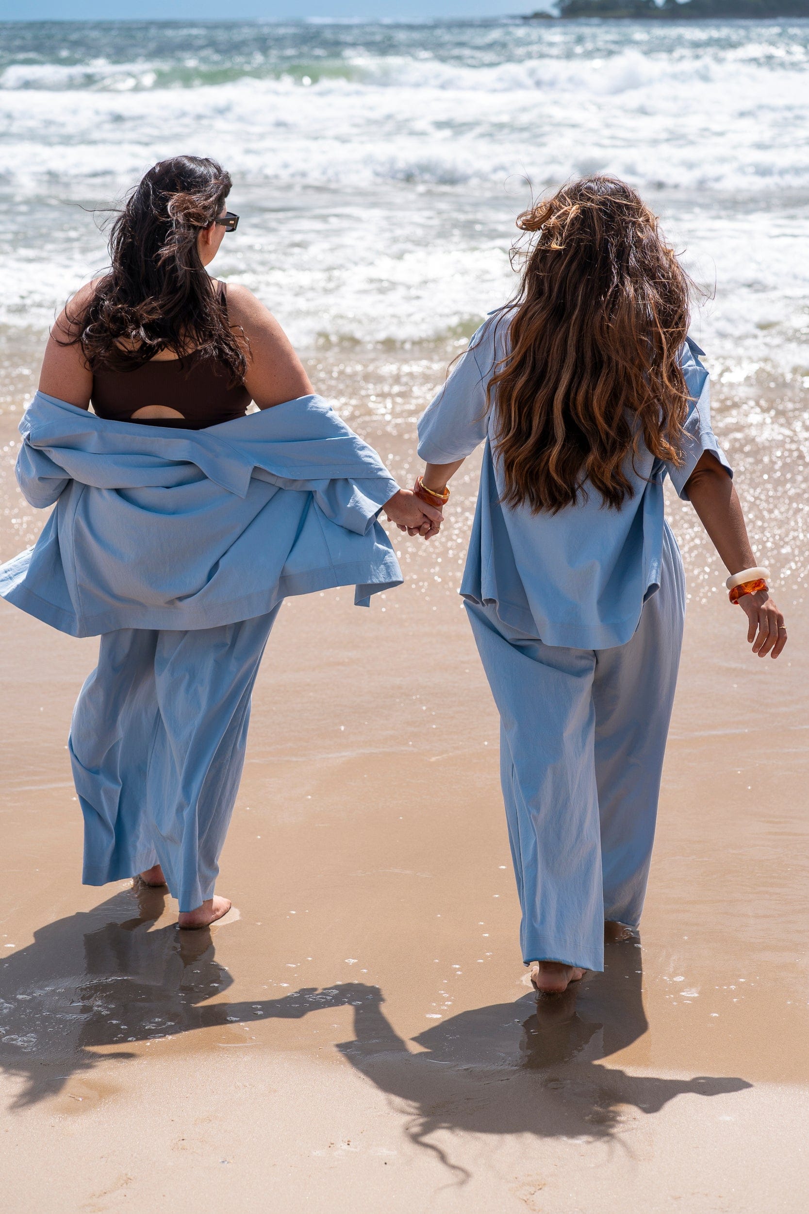 Sky Linen Blend Pants