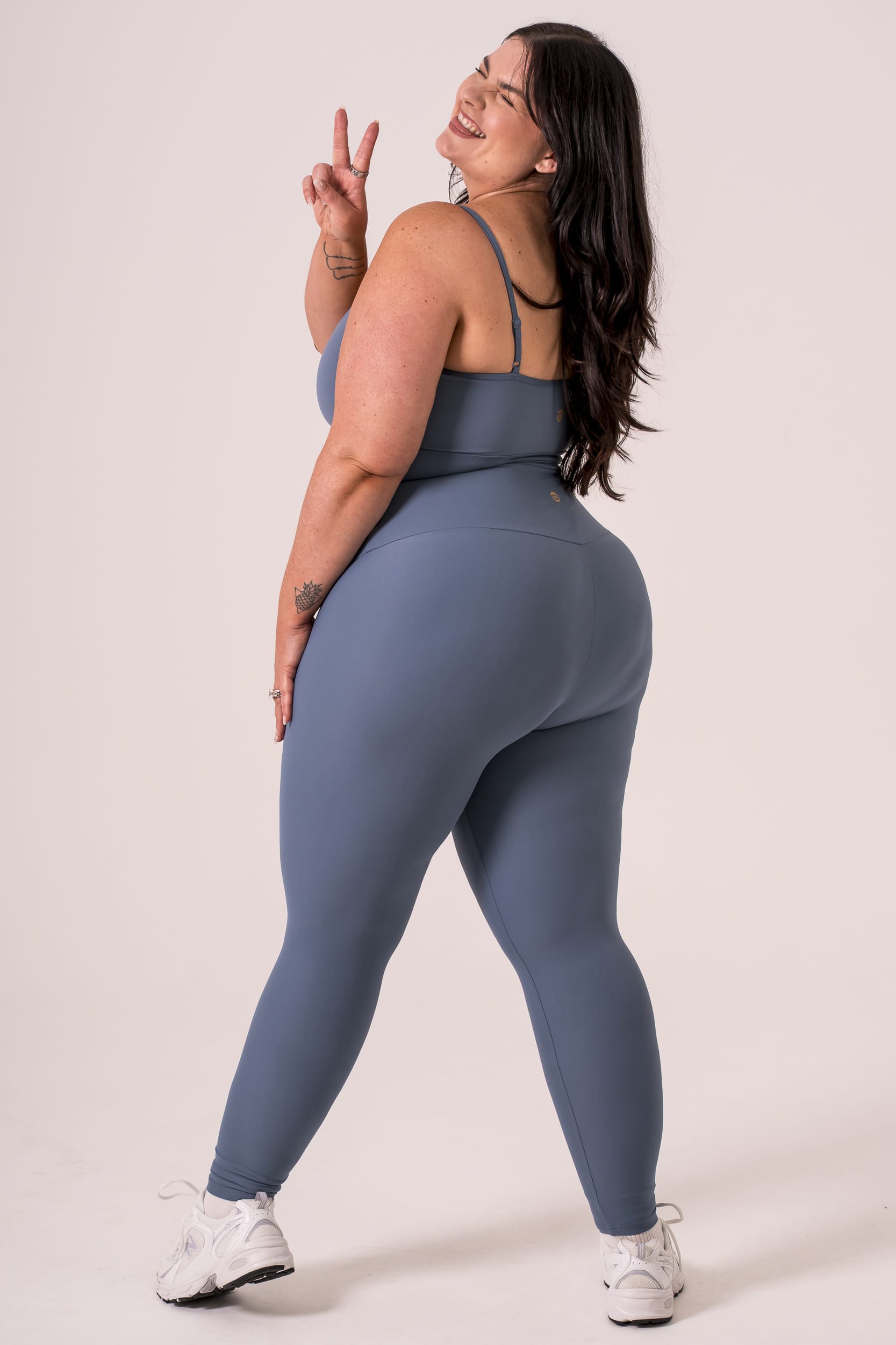 Slate Dynamic High Waisted Ankle Biter Leggings