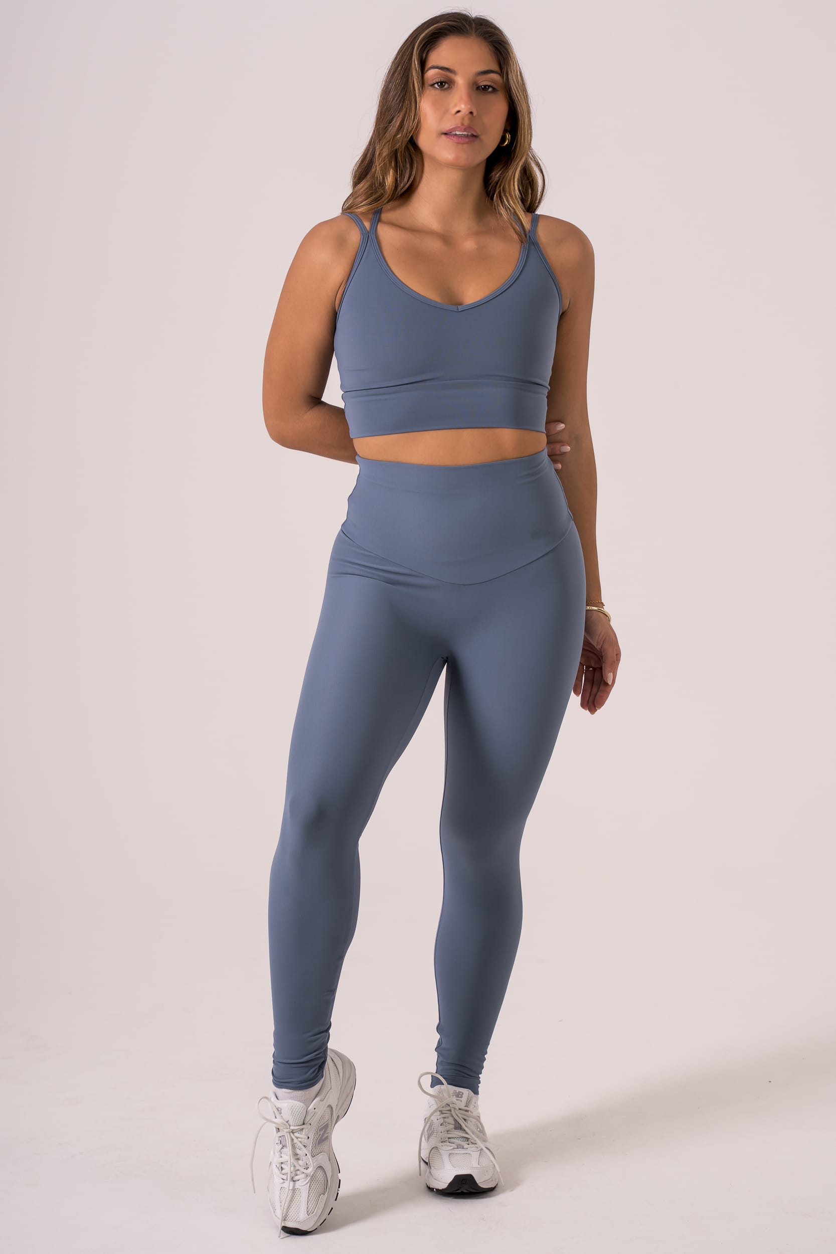 Slate Dynamic High Waisted Ankle Biter Leggings