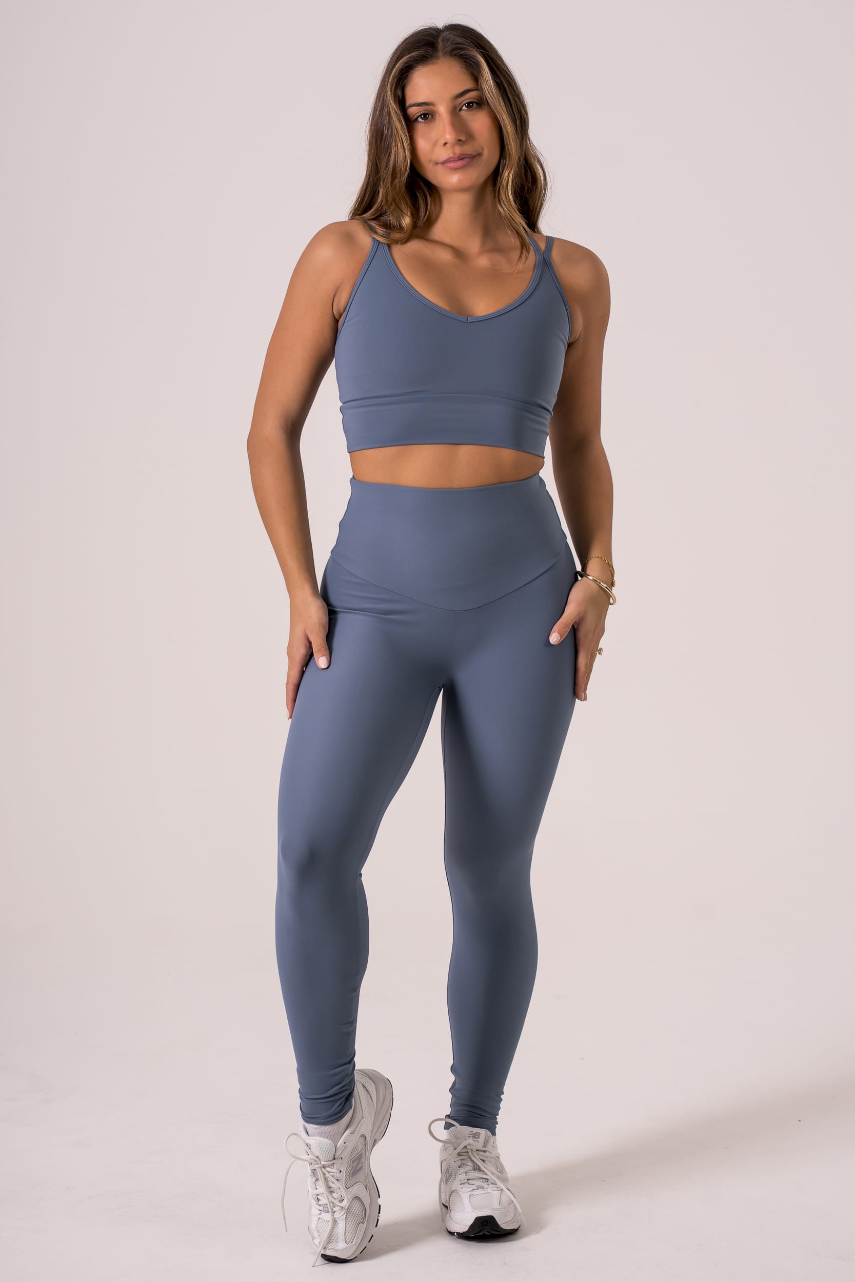 Slate Dynamic High Waisted Ankle Biter Leggings