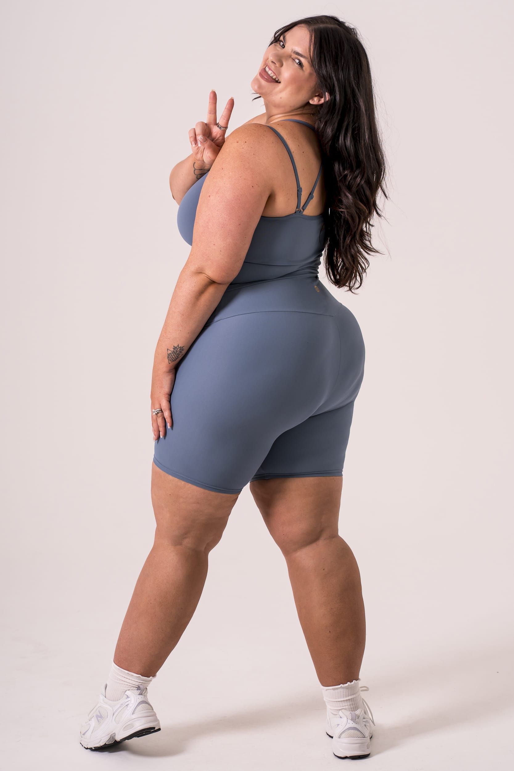 Slate Dynamic High Waisted Booty Shorts
