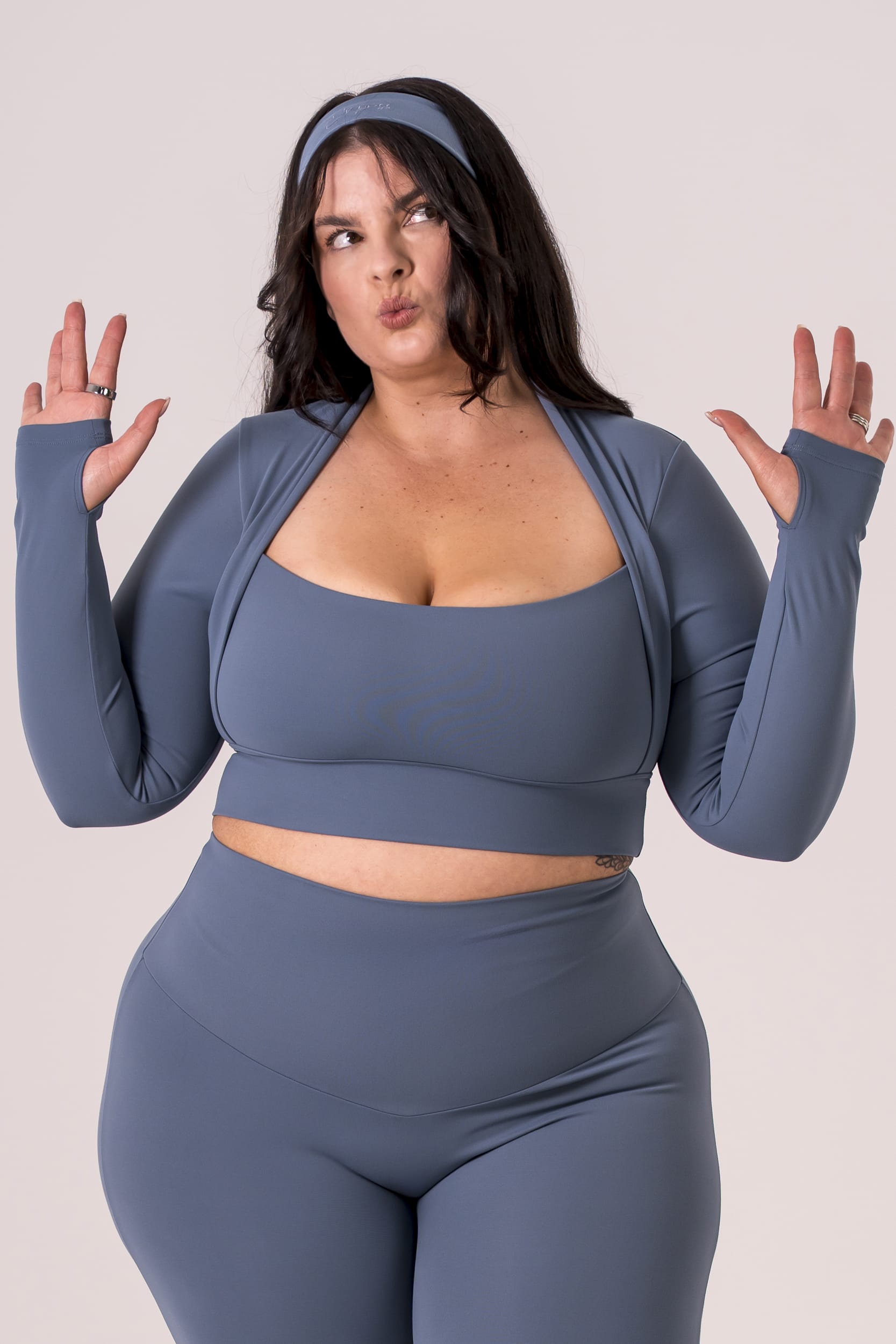 Slate Luxe Bolero Crop